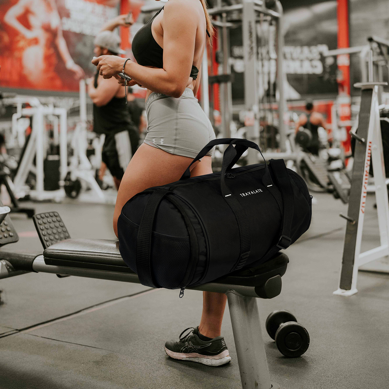 Image of Travalate Sports gym bag, Travel Duffel bag with show compartment for men and women Gym Duffel Bag