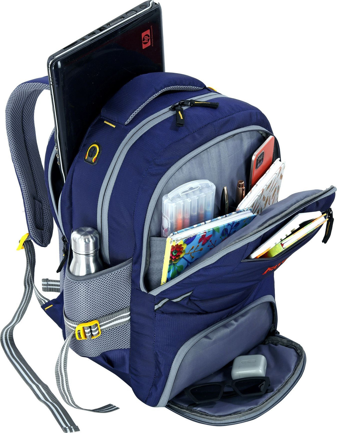 Image of Bayo Luggage Navy Blue Water Resistance School Collage Office picnic& Travel Backpack Duffel Without Wheels