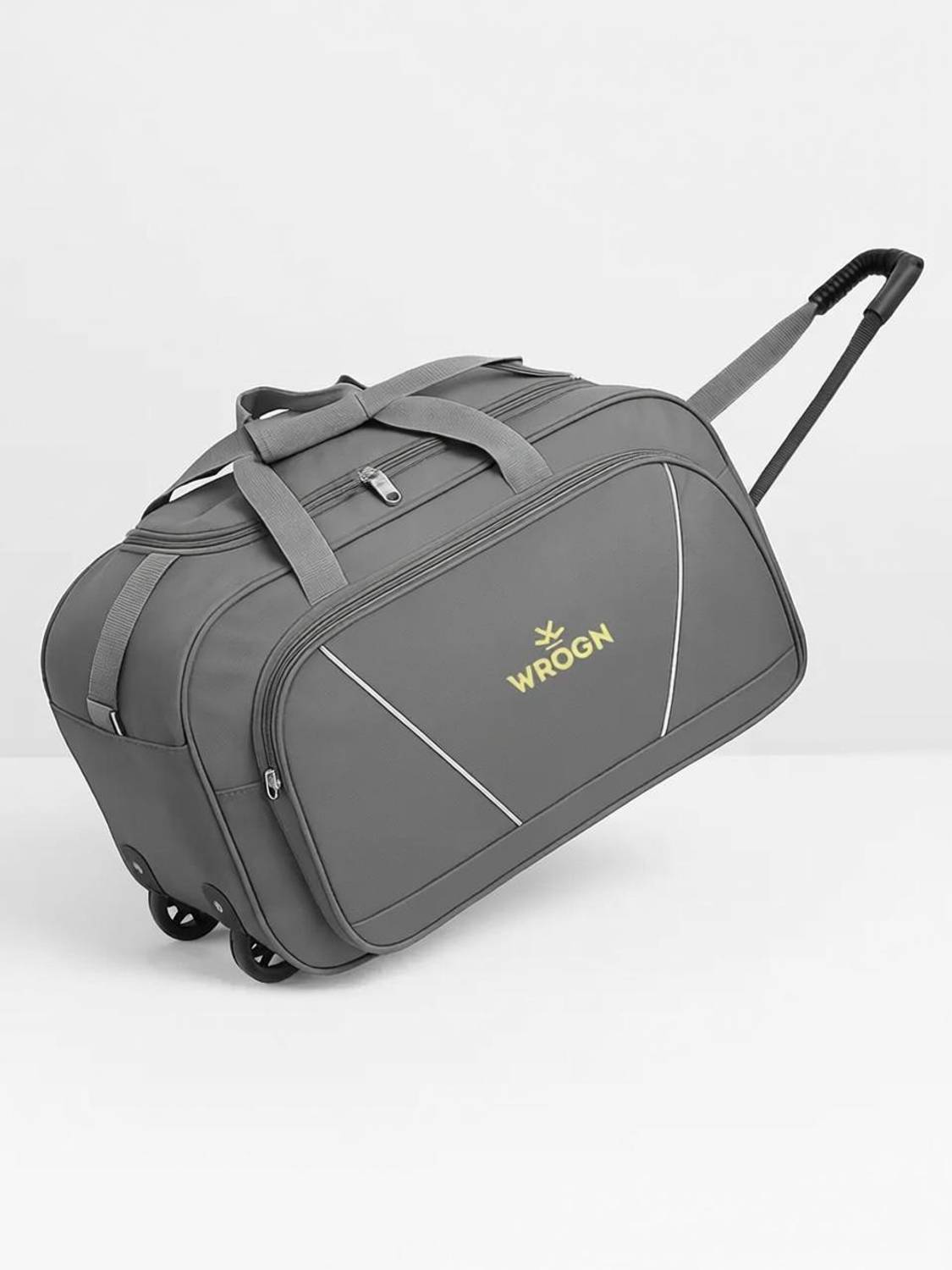 WROGN (Expandable) Premium 55L Unisex Luggage Bag For Tours & Travels Duffel With Wheels (Strolley)