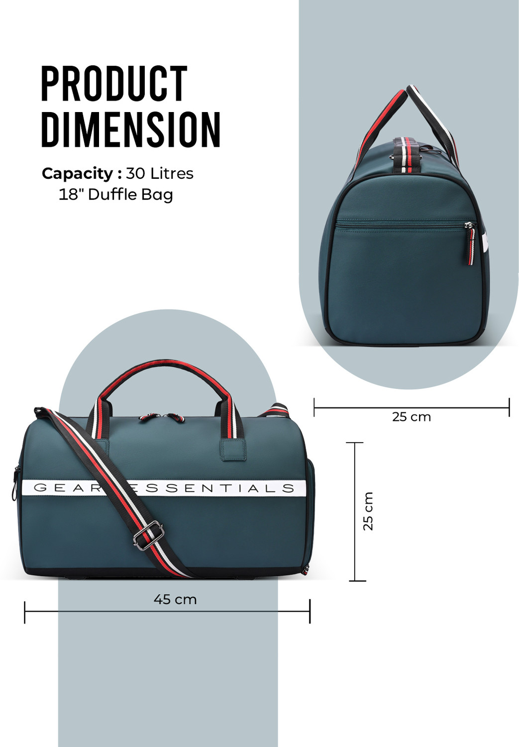 Image of Gear Essential Duffle Gym Duffel Bag