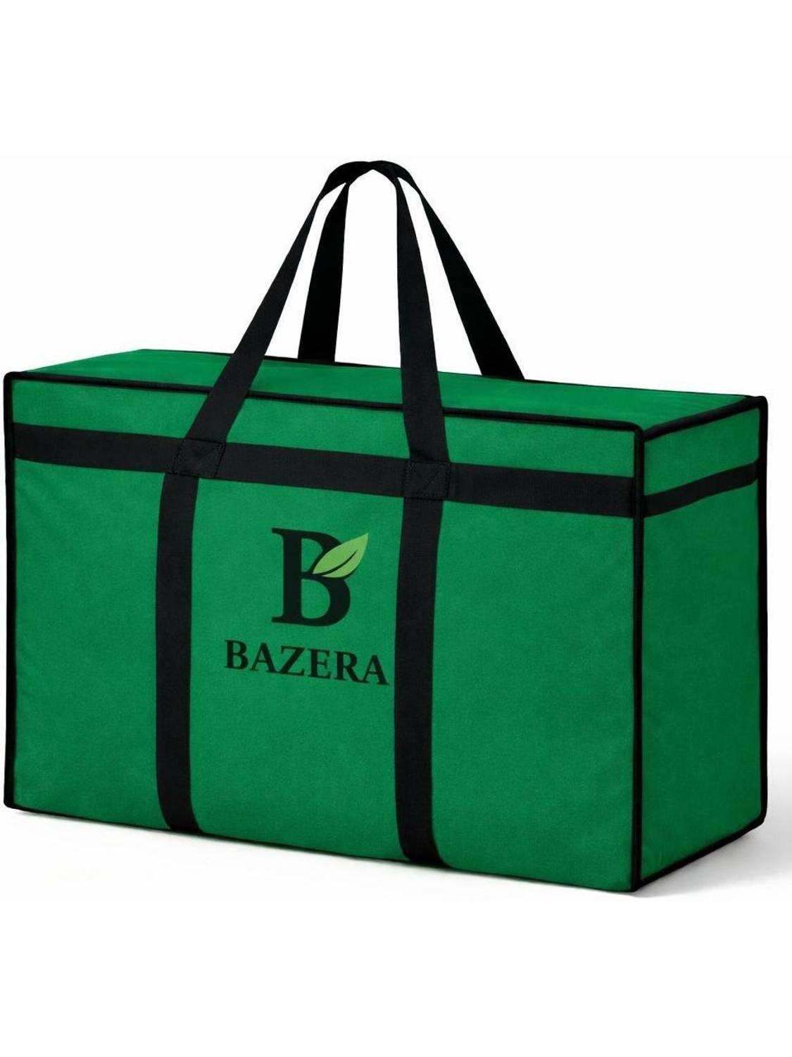 BAZERA (Expandable) Denim Fabric Large Organizer for Clothes Blanket Duffel Without Wheels