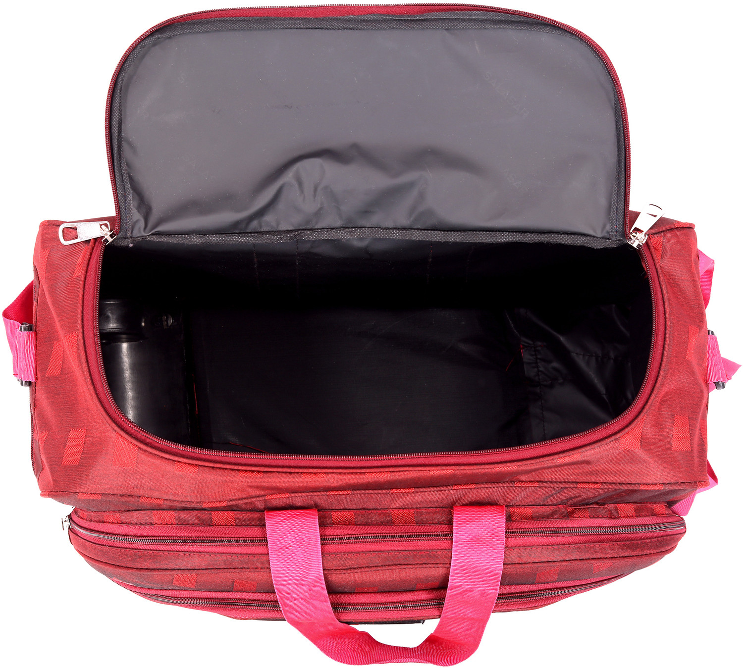 Image of TAHAFASHION (Expandable) Duffle bags luggage bag for men & women with 2 wheels trolley cabin travel bag Duffel With Wheels (Strolley)