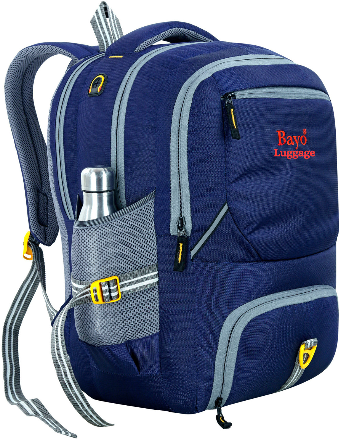 Image of Bayo Luggage Navy Blue Water Resistance School Collage Office picnic& Travel Backpack Duffel Without Wheels