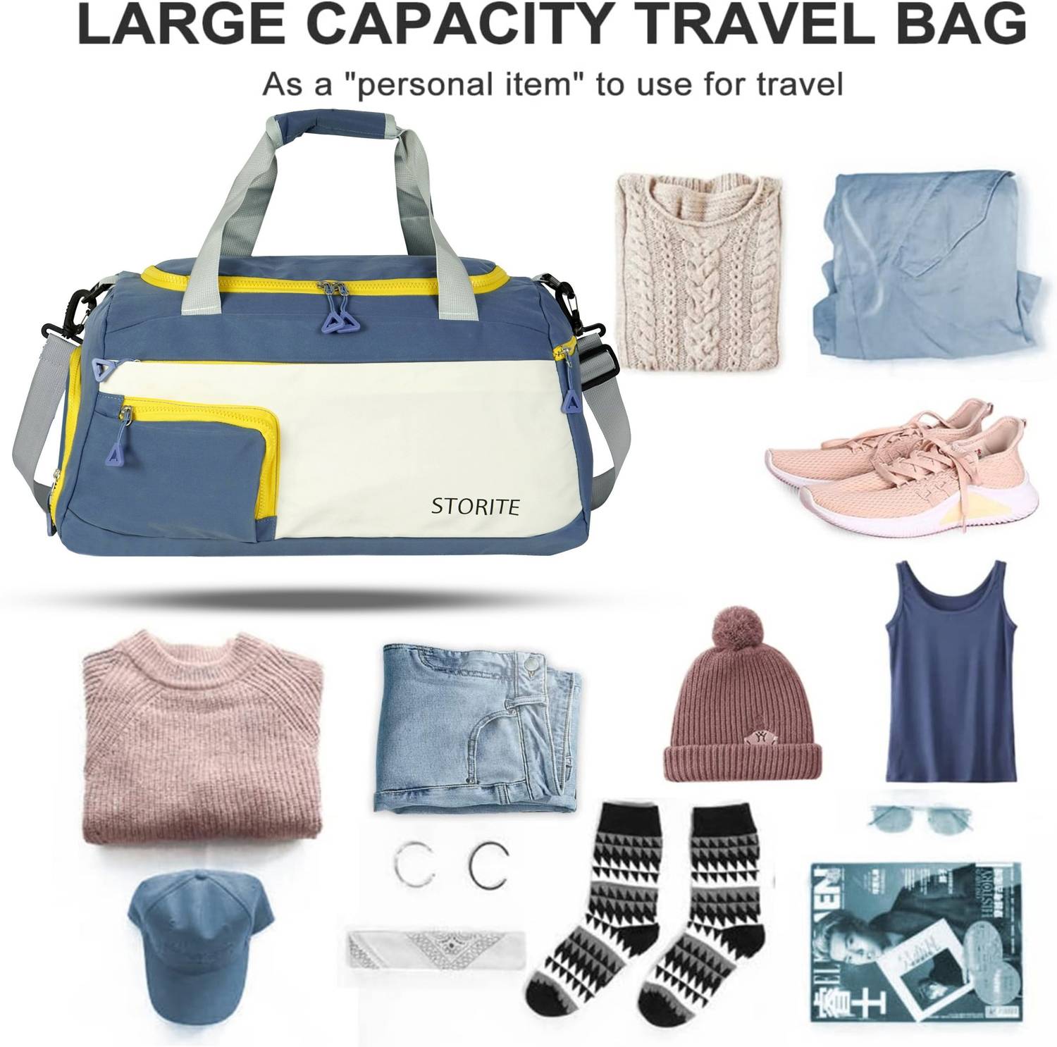 STORITE Premium Nylon Travel Duffle Bag - Image 5
