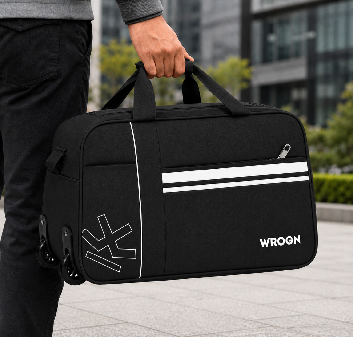 Image of WROGN (Expandable) WRN-75L 2.0 24 INCH WHEEL DUFFLE Traveling Tours & Travel Duffel Duffel With Wheels (Strolley)