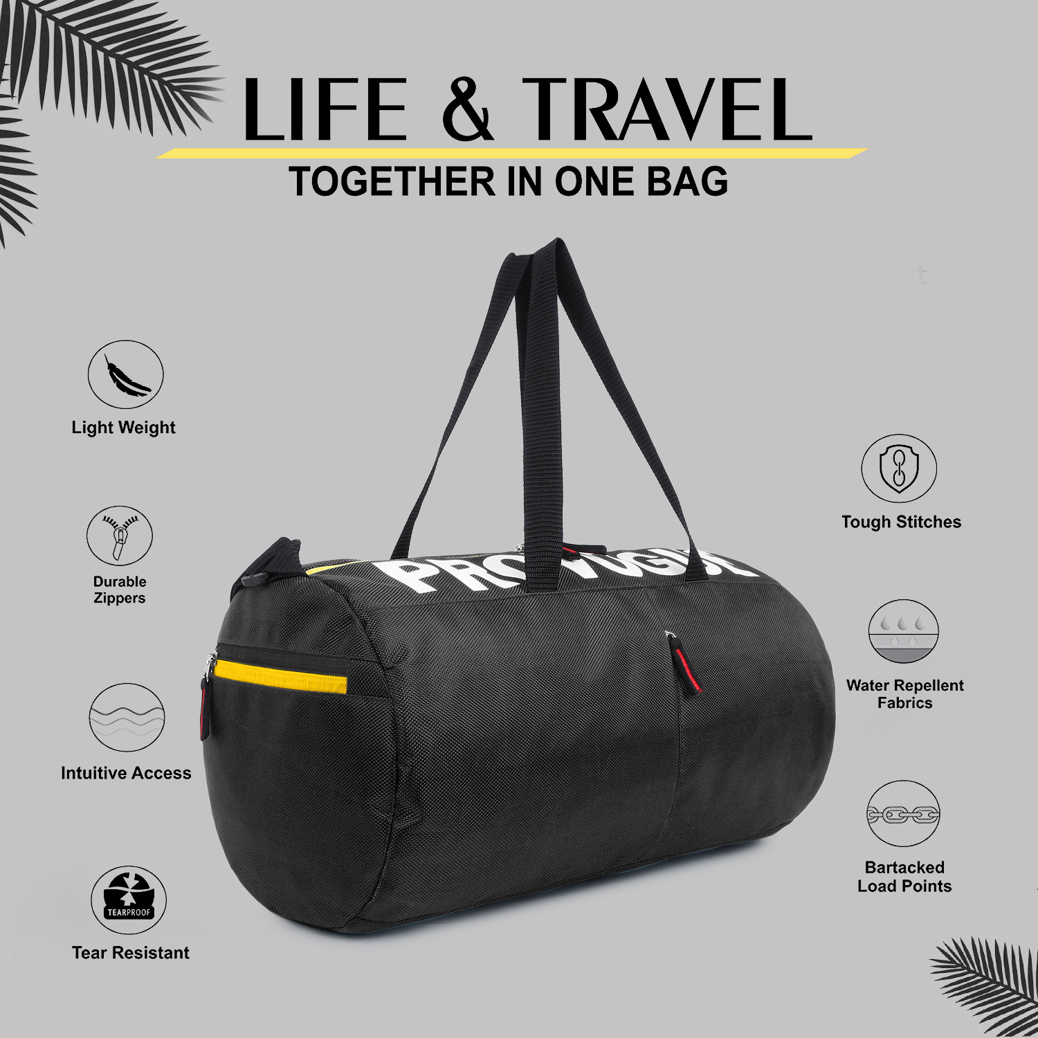 Image of PROVOGUE 25L Gym Duffel Bag Prov Trendy Men & Women Sport Gym Bag Duffel Bag Travel Bag Gym Duffel Bag
