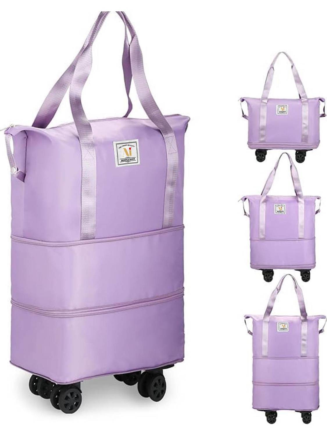 Ankit International (Expandable) Expendable Duffle Bag With Wheel for Travel Large Capacity Foldable Duffle Bag Duffel With Wheels (Strolley)