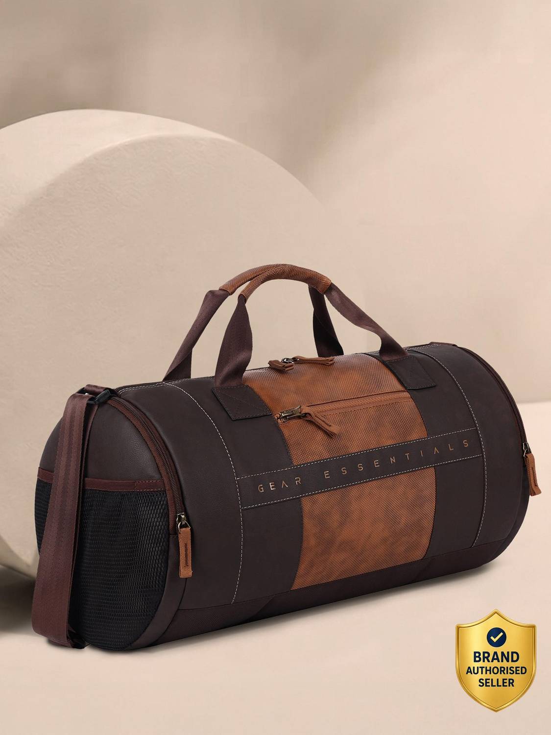 Gear Clubsport Gym Duffel Bag Brown