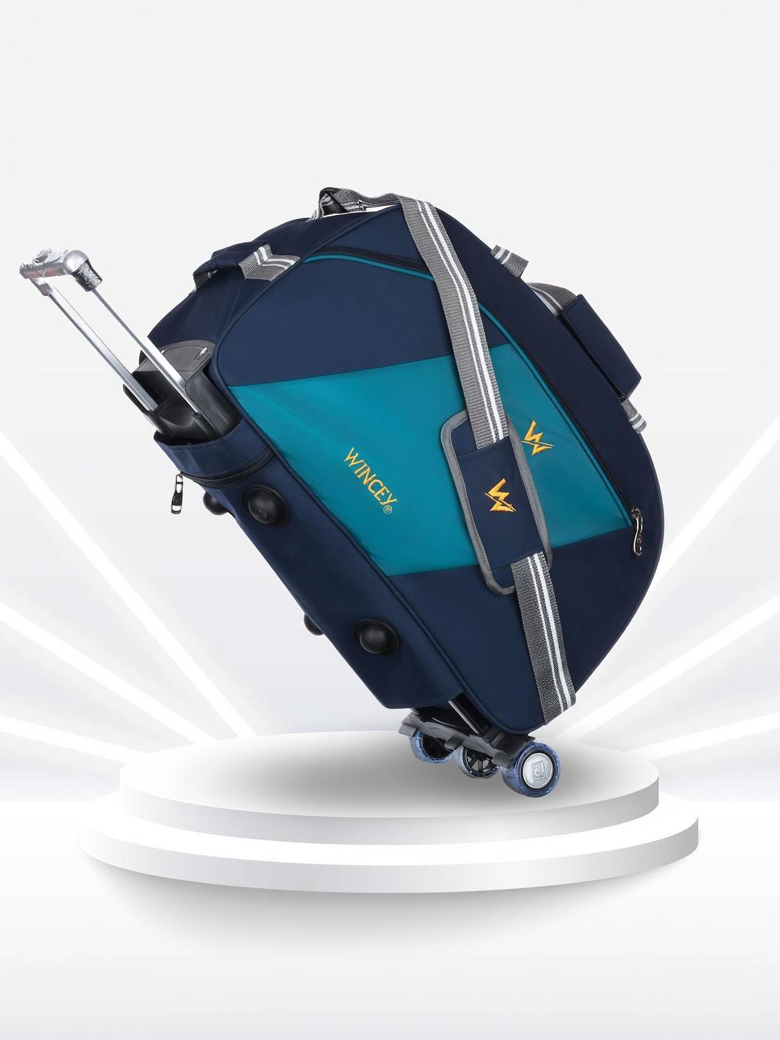 Wincey (Expandable) 50 L Hand Duffel Bag - ACTIVE DUFFLE (H) LIGHT BLUE - Blue - Large Capacity Duffel Without Wheels