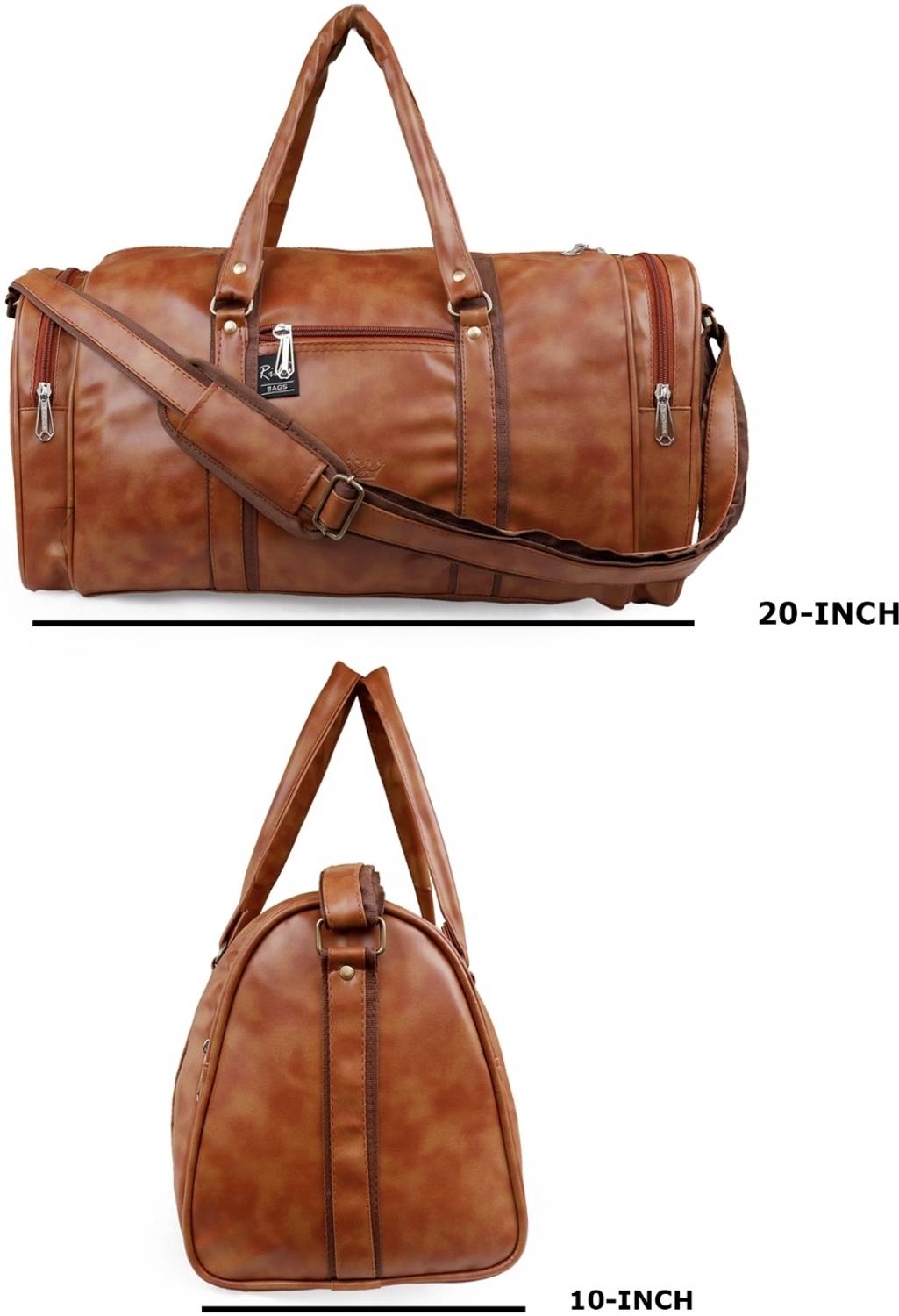 Wakins 54L Brown Duffle Bag - Image 3