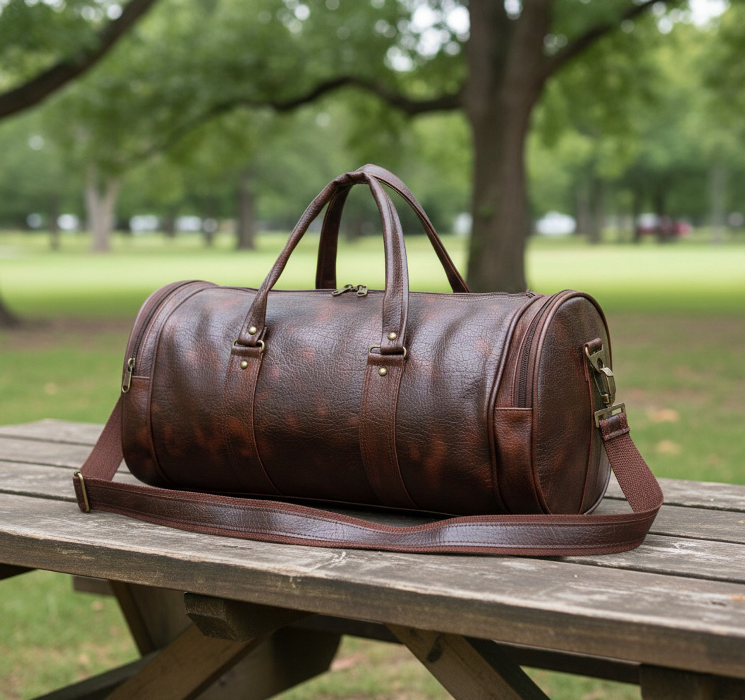 Image of EARLYHEX Premium Leatherite Travel & Gym Duffle Bag | Unisex Travel Bag Gym Duffel Bag