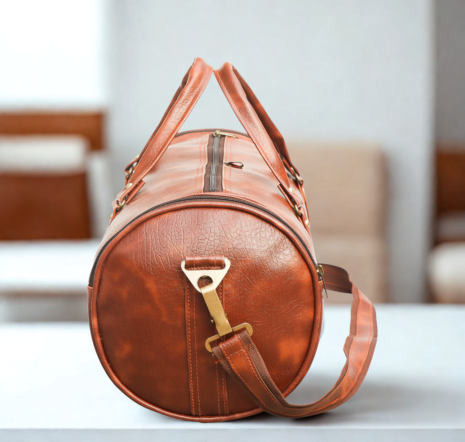 Image of EARLYHEX Premium Leatherite Travel & Gym Duffle Bag | Unisex Travel Bag Gym Duffel Bag