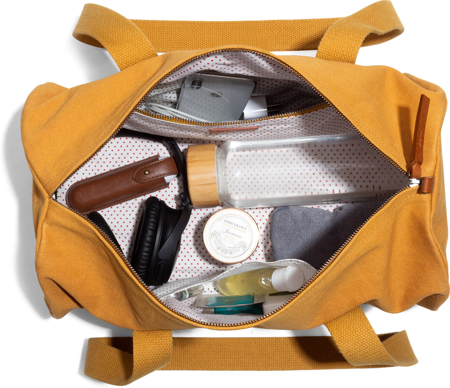 Image of DailyObjects Mustard Swing Duffle Bag Gym Duffel Bag