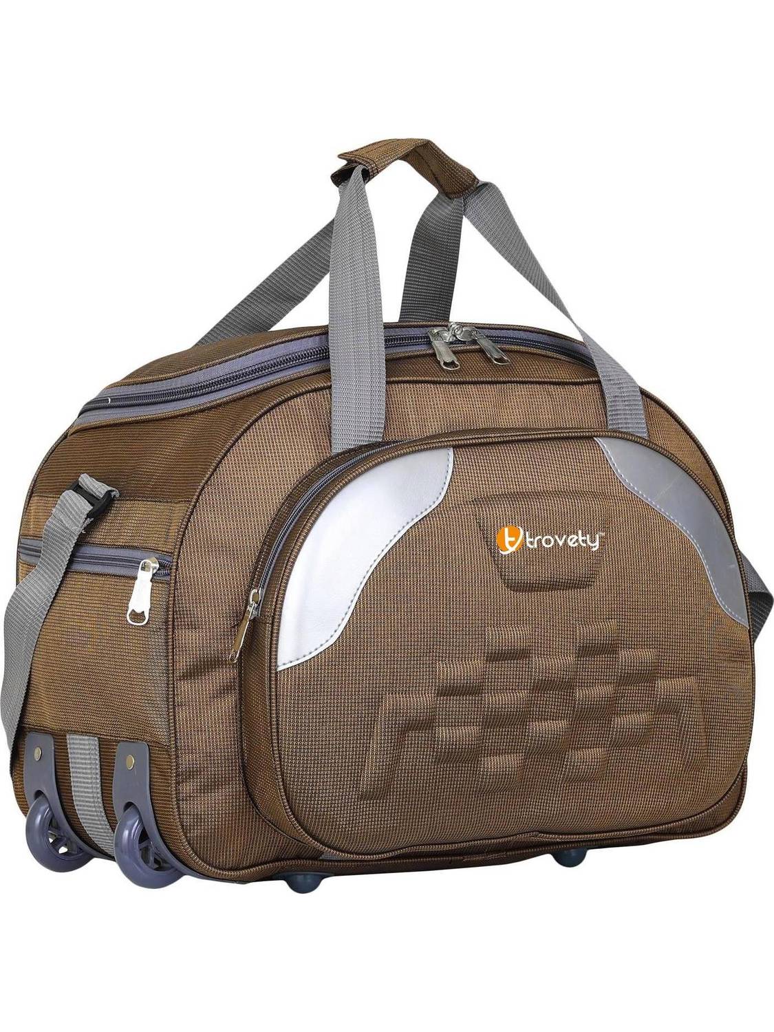 Trovety Duffle Luggage (Expandable) High Quality Stylish Duffel Bag/Travel Bag/Wheel Bag/Luggage Bag Duffel With Wheels (Strolley)