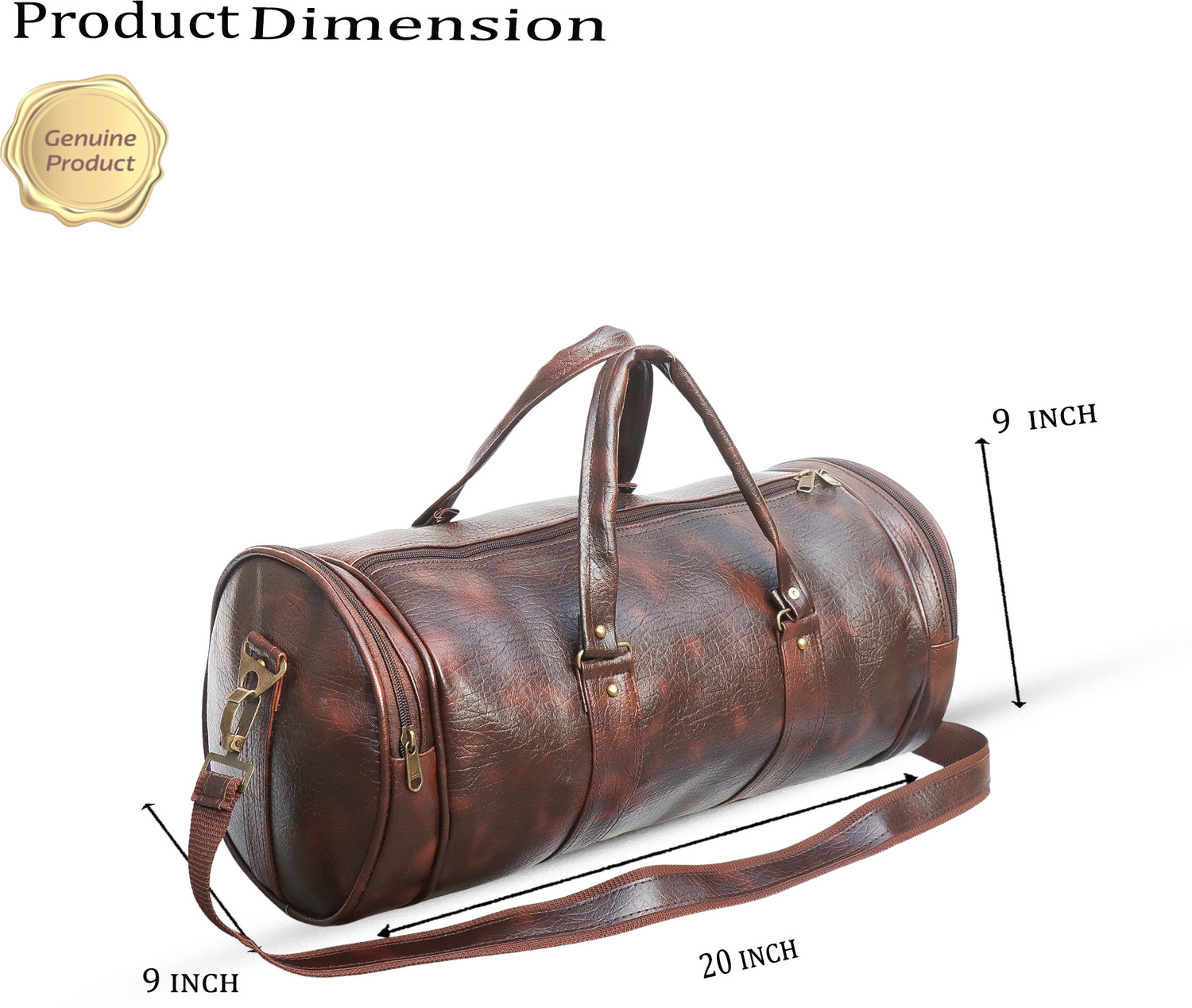 Image of EARLYHEX Premium Leatherite Travel & Gym Duffle Bag | Unisex Travel Bag Gym Duffel Bag