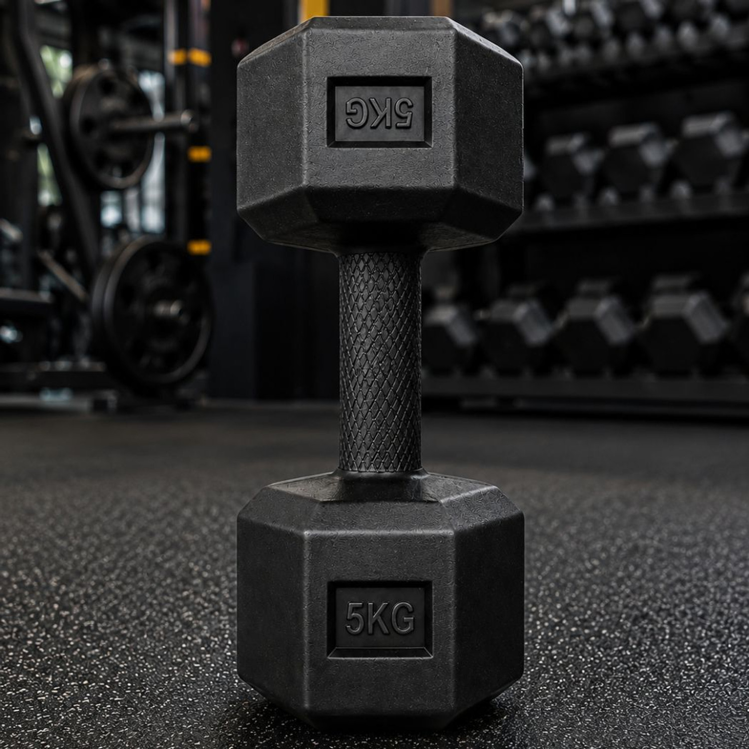 Image of Urvi 5 KG 2 Dumbbell Pair with Anti Slip Grip for Daily Workout Training Fixed Weight Dumbbell