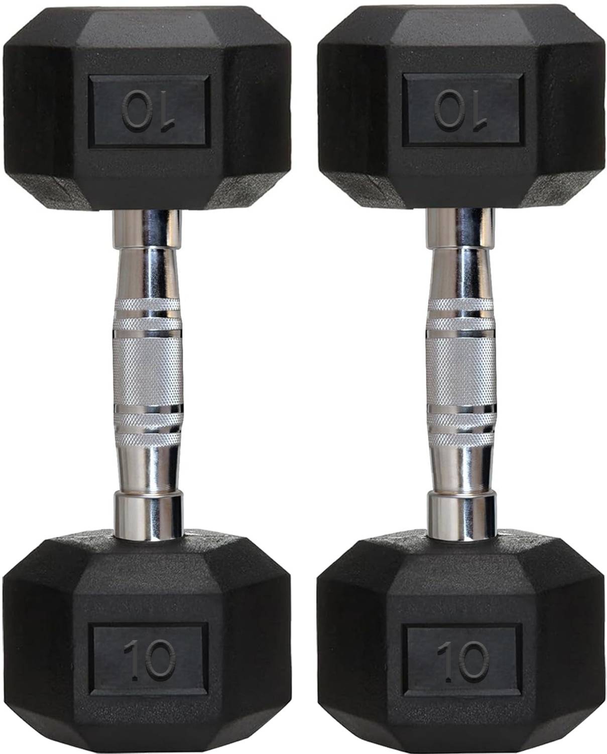 FITRXX 10 kg Hex Dumbbell Pair - Image 1