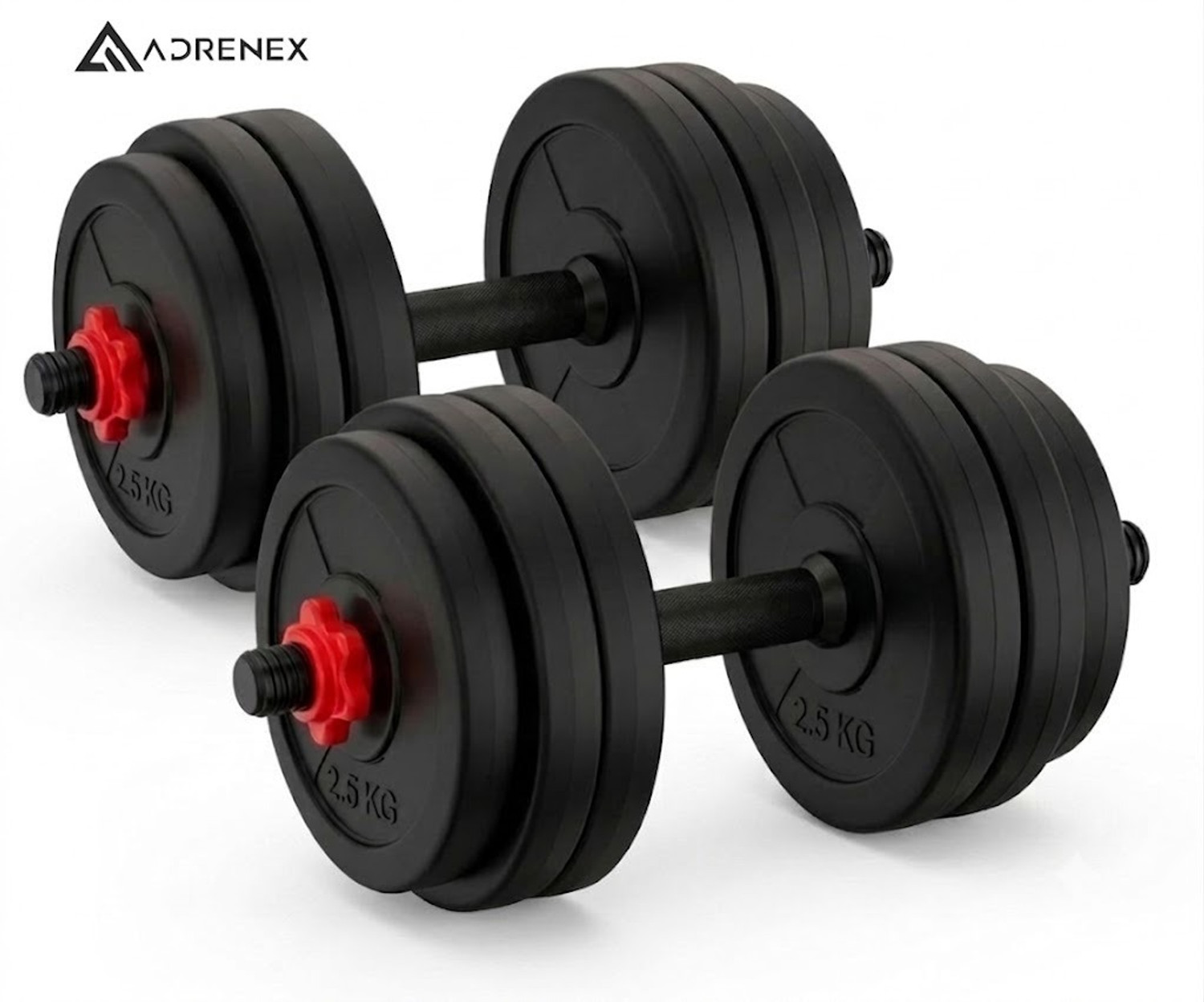 Image of Adrenex PVC Plates Set Adjustable Dumbbell Adjustable Dumbbell