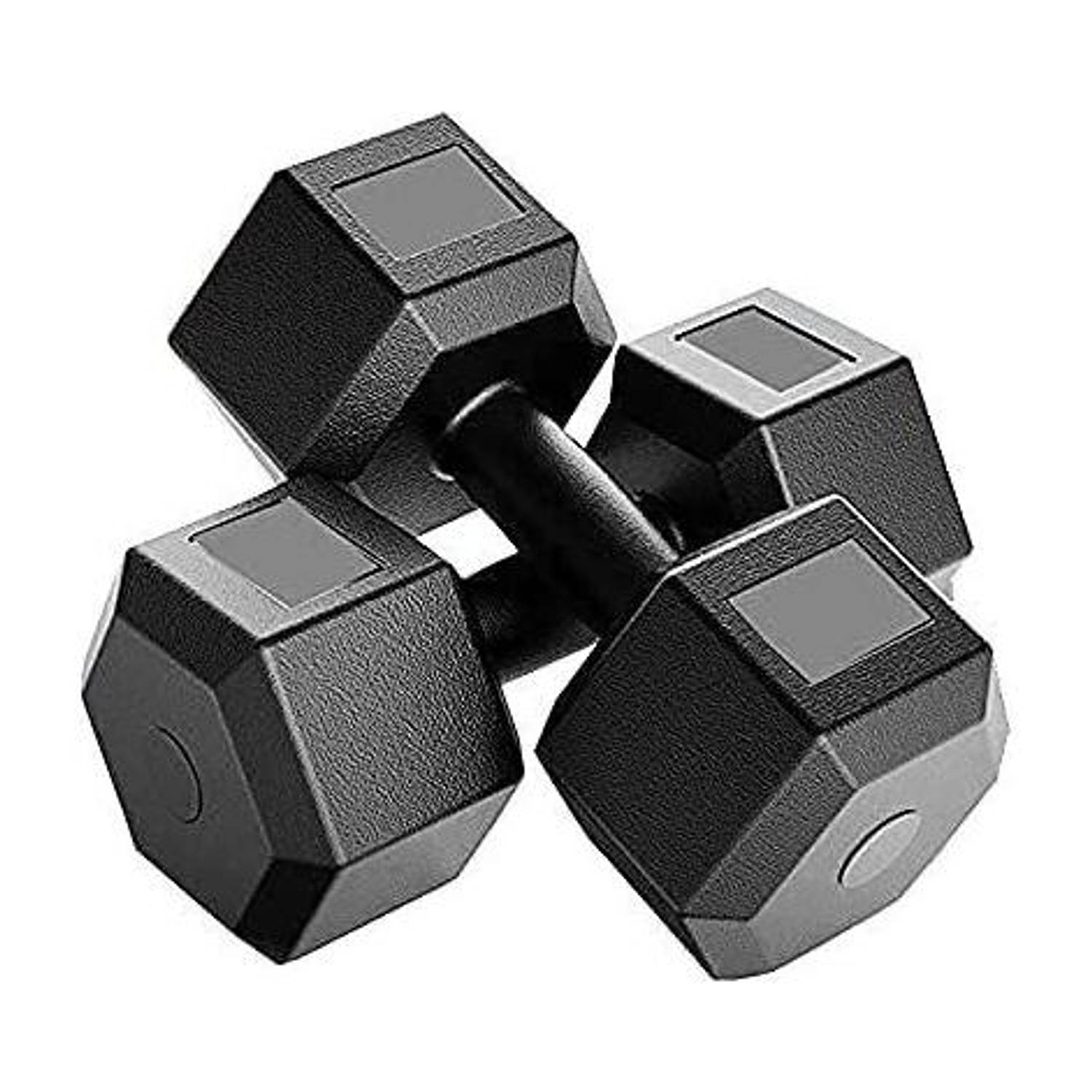 AMAN FIT PVC Dumbbell Set 2KGS X 2 PCS, 1 Pair Dumbbells, Hex Dumbbells, Home Gym Fixed Weight Dumbbell