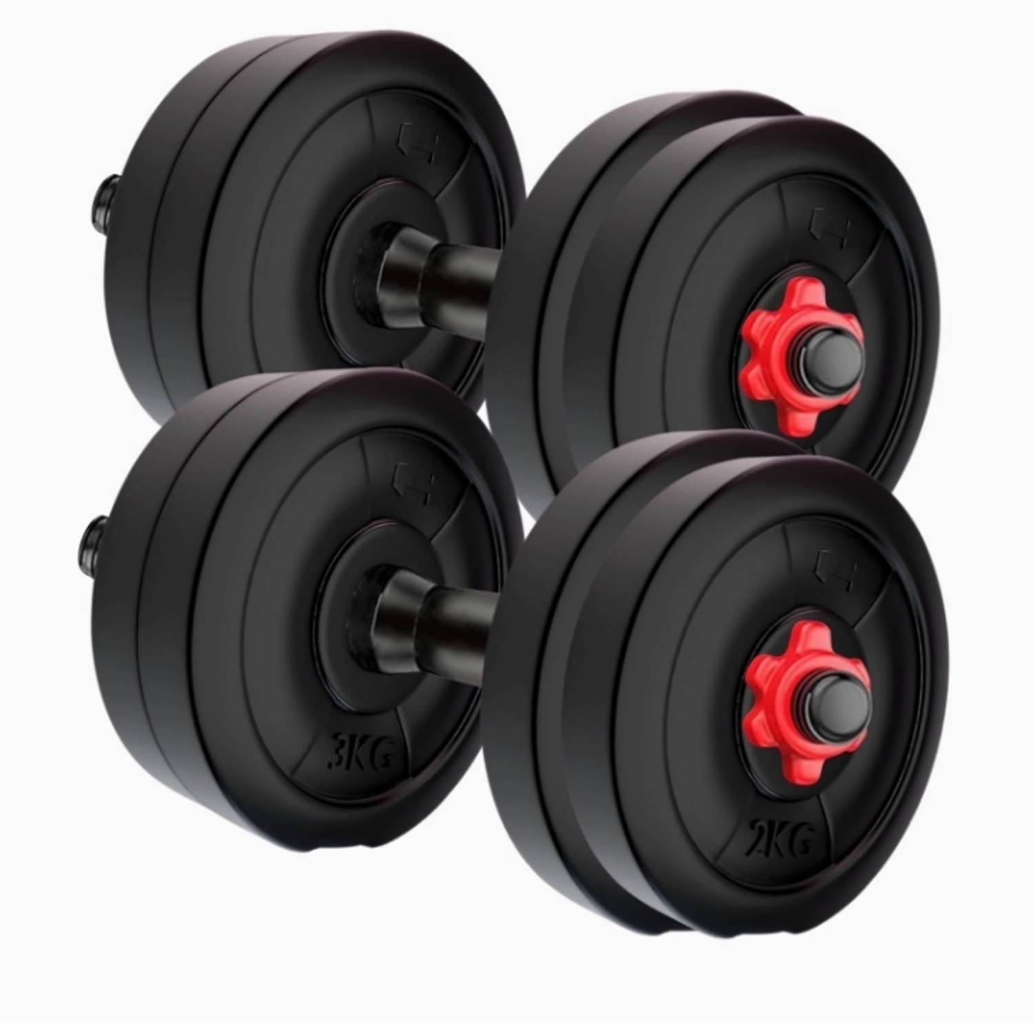 AMAN FIT 10KG (0.250+4=10 KG ) Dumbbell Combo Set Adjustable Dumbbell