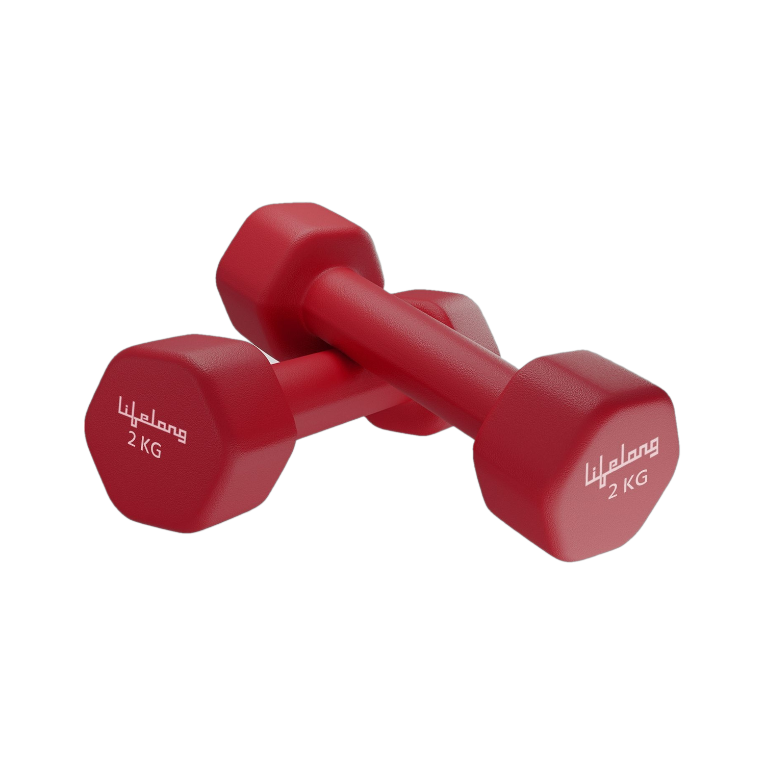Image of Lifelong Dumbbells Set For Home Gym - Neoprene Fixed Dumbell Set - Dumbbells Pack of 2 Fixed Weight Dumbbell