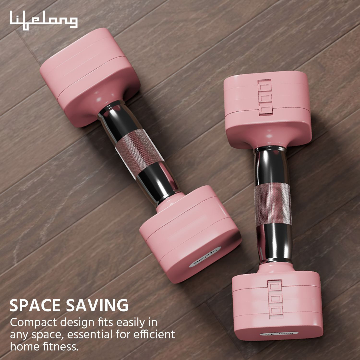 Image of Lifelong Adjustable Dumbbells| Home Gym Equipment for Fitness | Gym Dumbbells Adjustable Dumbbell