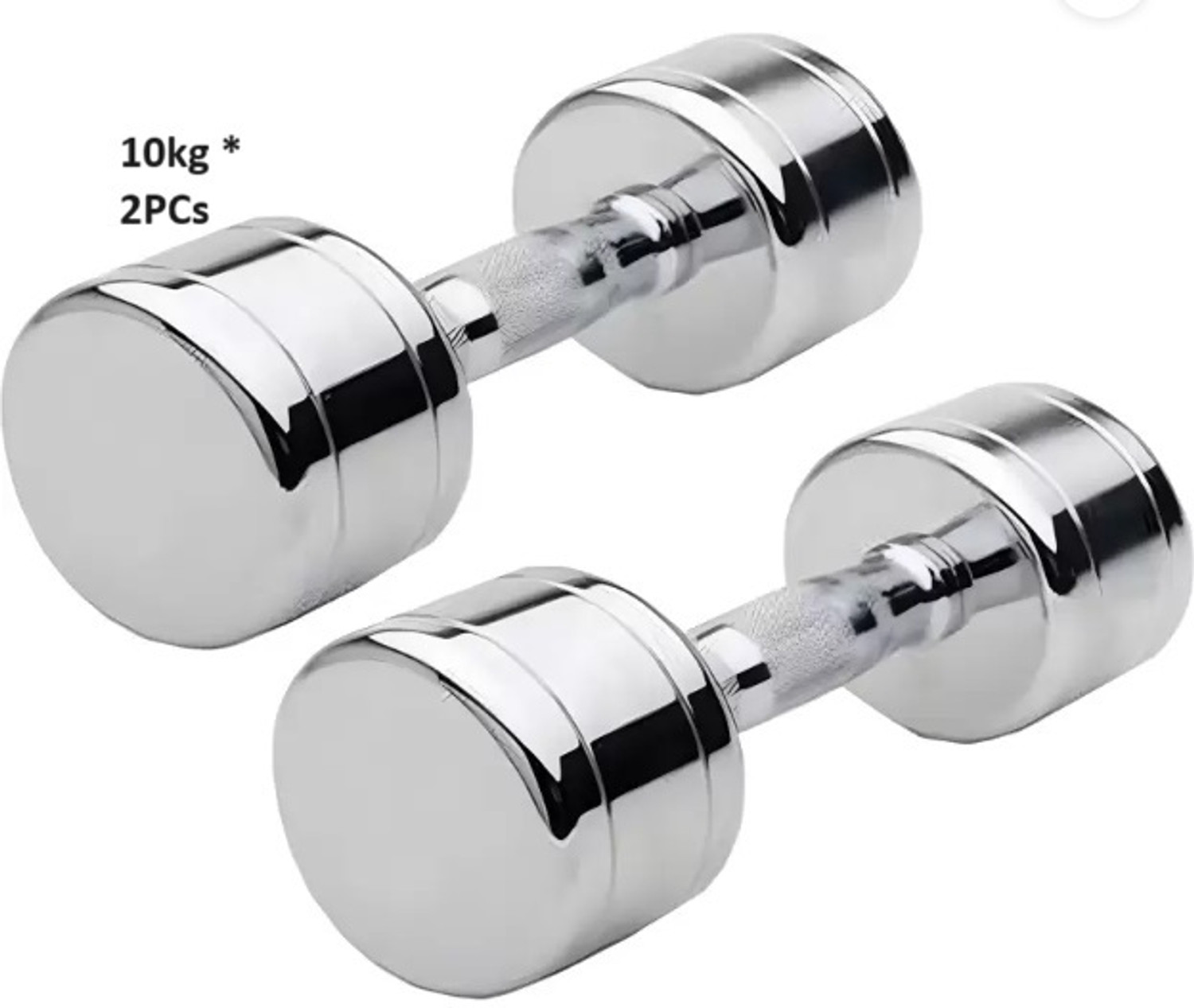 Image of Sports Era Steel Dumbbells (10 kg X 2) 20 kg Set, Fitness Heavy Duty Solid Adjustable Dumbbell