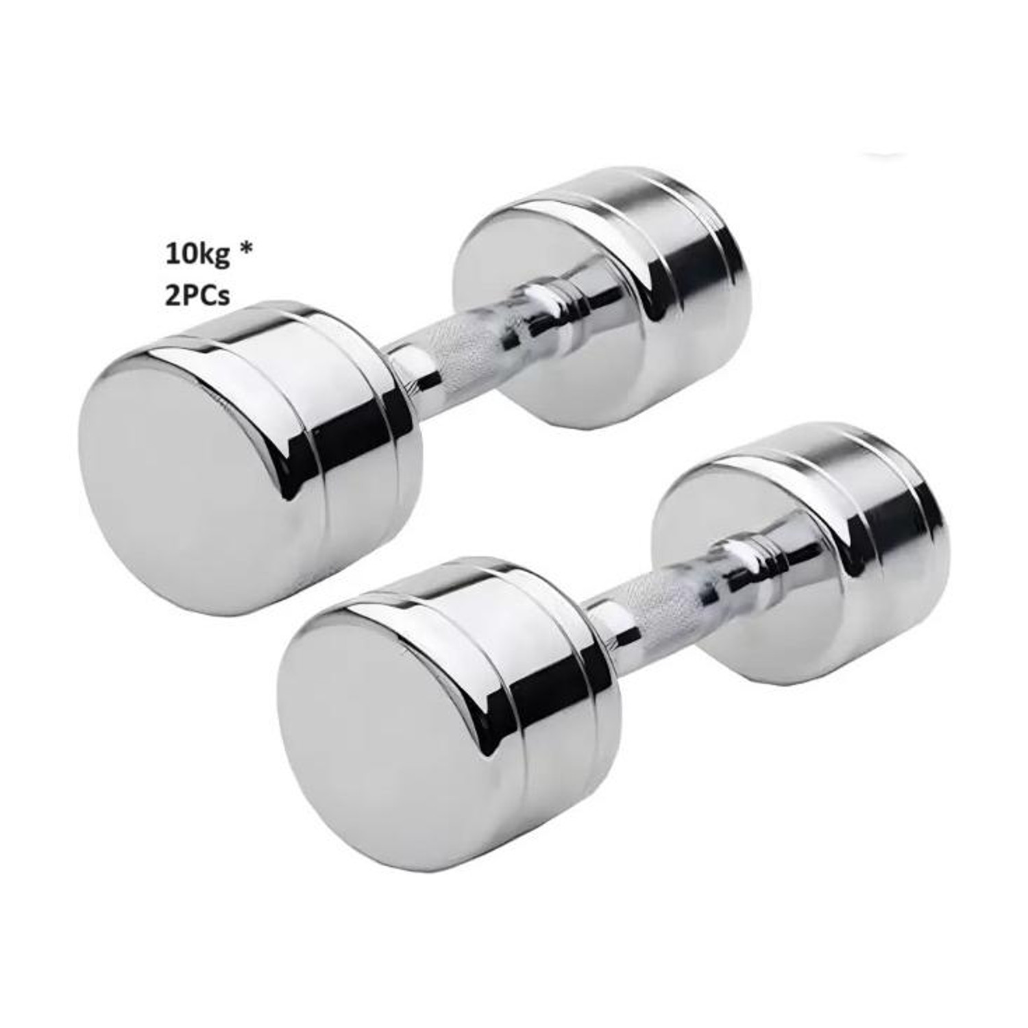 Image of Sports Era Steel Dumbbells (5 kg X 2) 10 kg Set, Fitness Heavy Duty Solid Adjustable Dumbbell