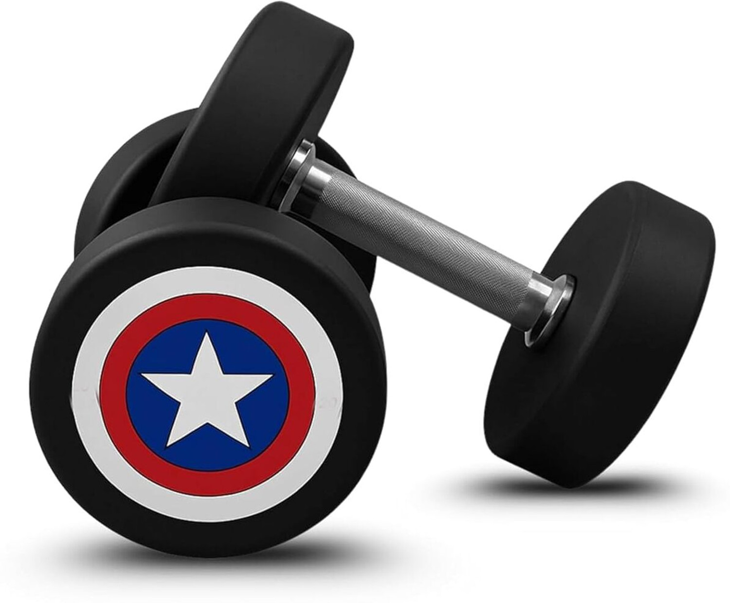 Image of Energie Fitness CaptainMarvel PU Coated Dumbbells (10kg x 2 Dumbbells) Fixed Weight Dumbbell