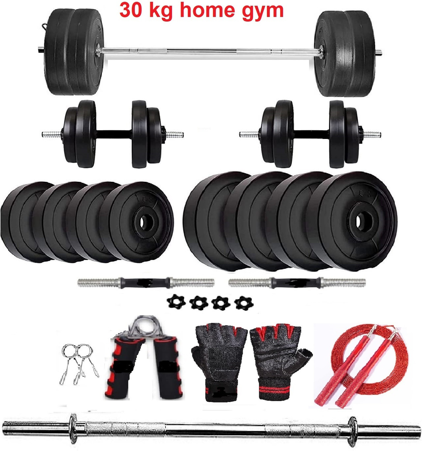 Image of JMB 30 kg 30 kg home gym with straight rod Home Gym Combo