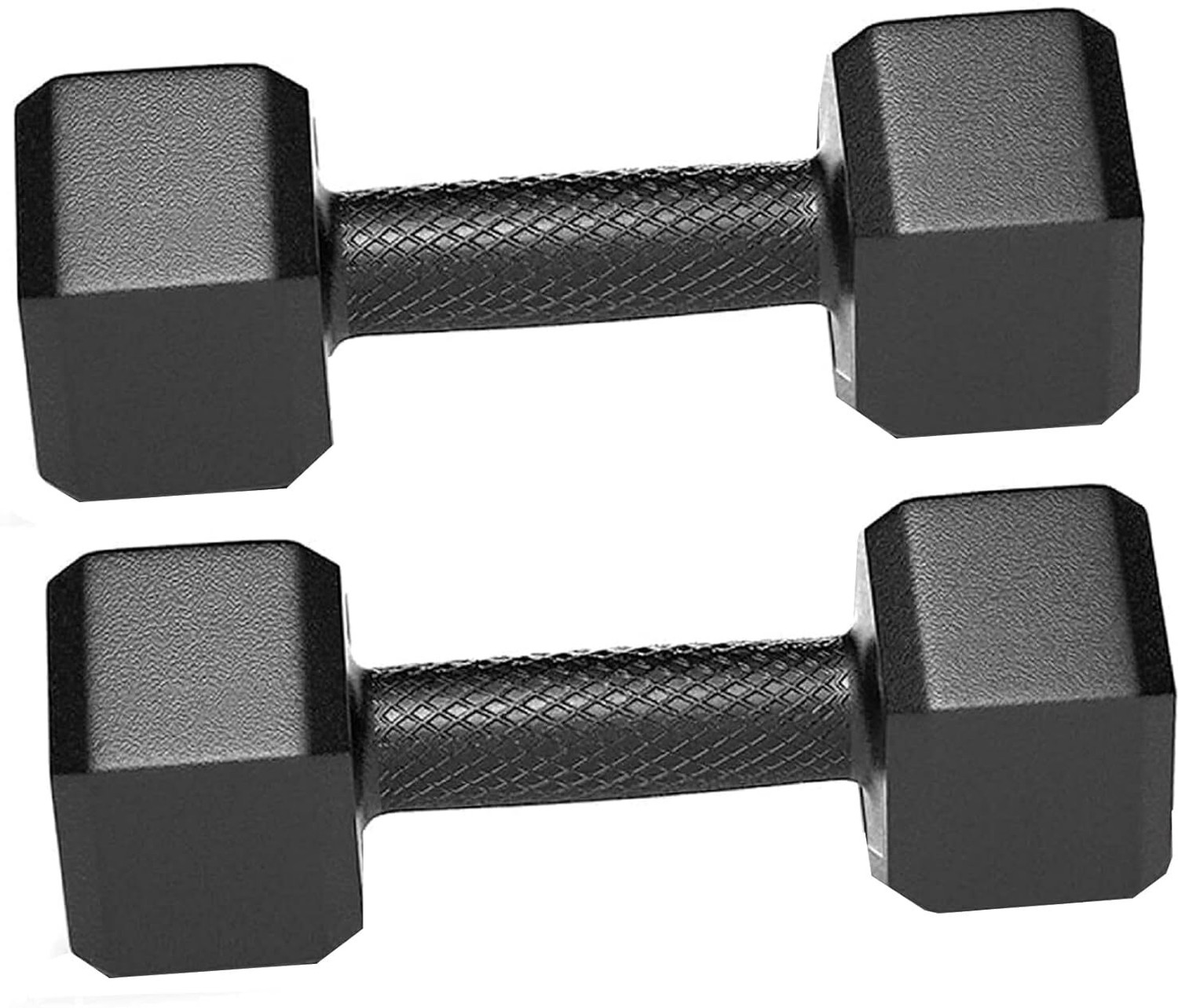 Image of STARX Hexa Dumbbells (3kg x 2) Black | Home Gym Fitness Weights Fixed Weight Dumbbell