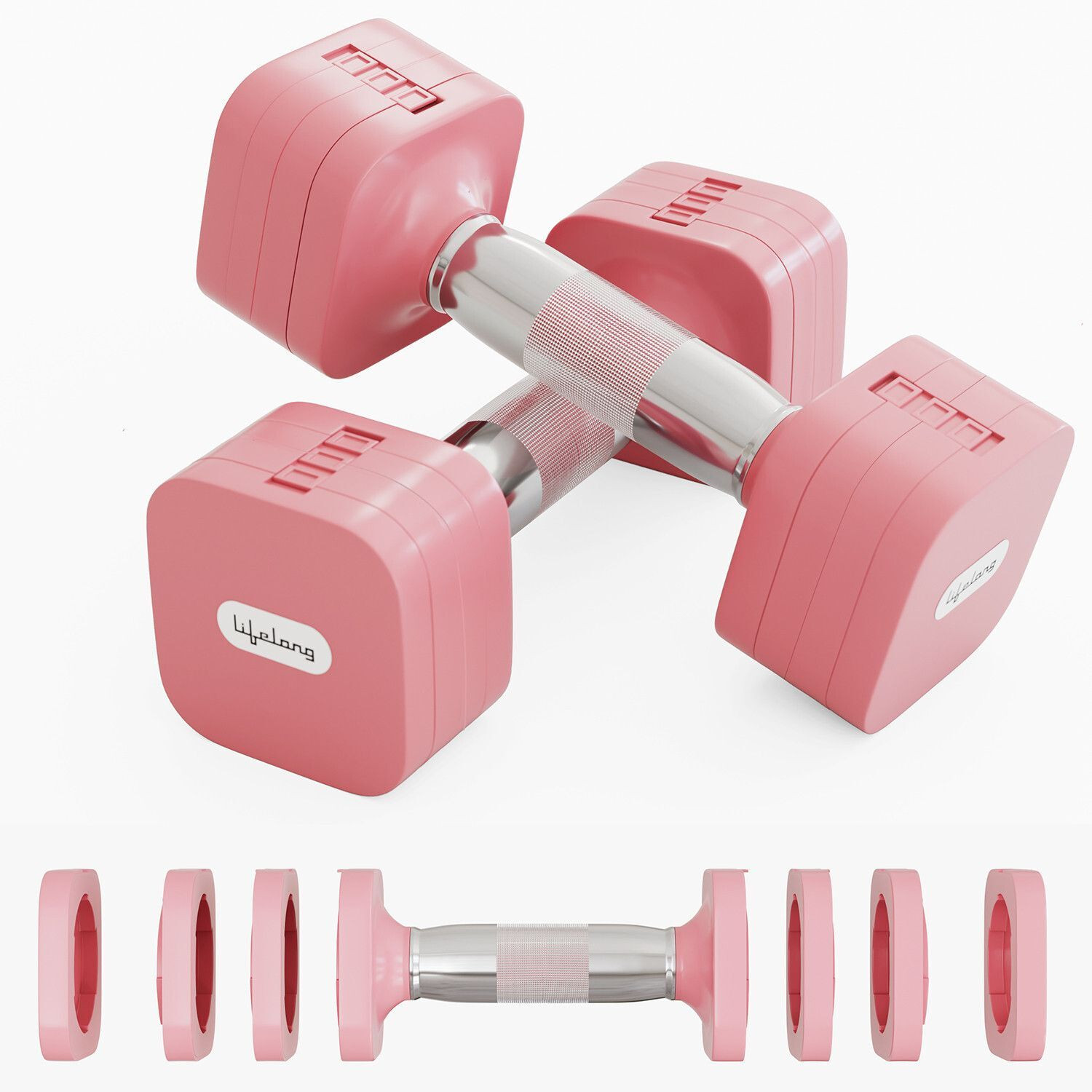 Image of Lifelong Adjustable Dumbbells| Home Gym Equipment for Fitness | Gym Dumbbells Adjustable Dumbbell