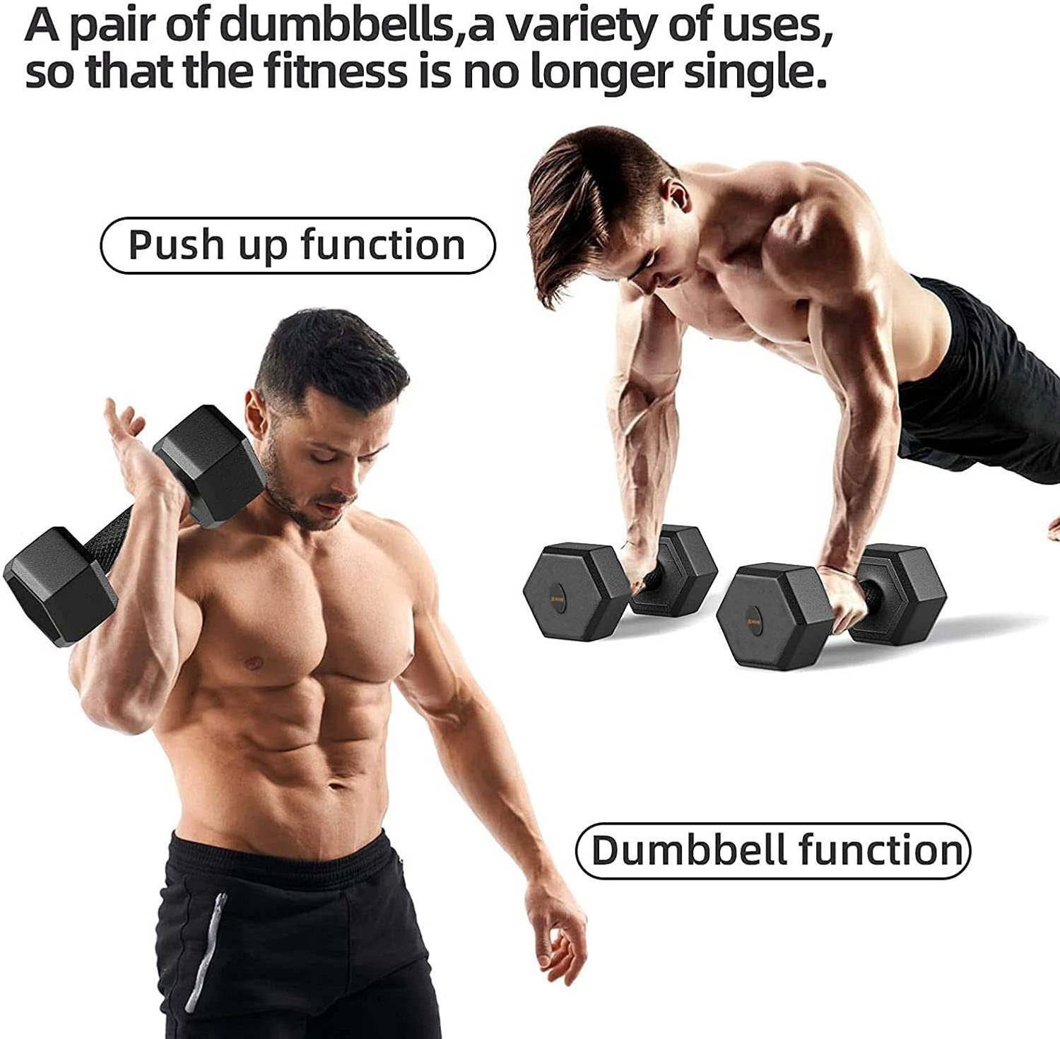 FitFreaks 5KG Hex Dumbbells 2PCS - Image 2