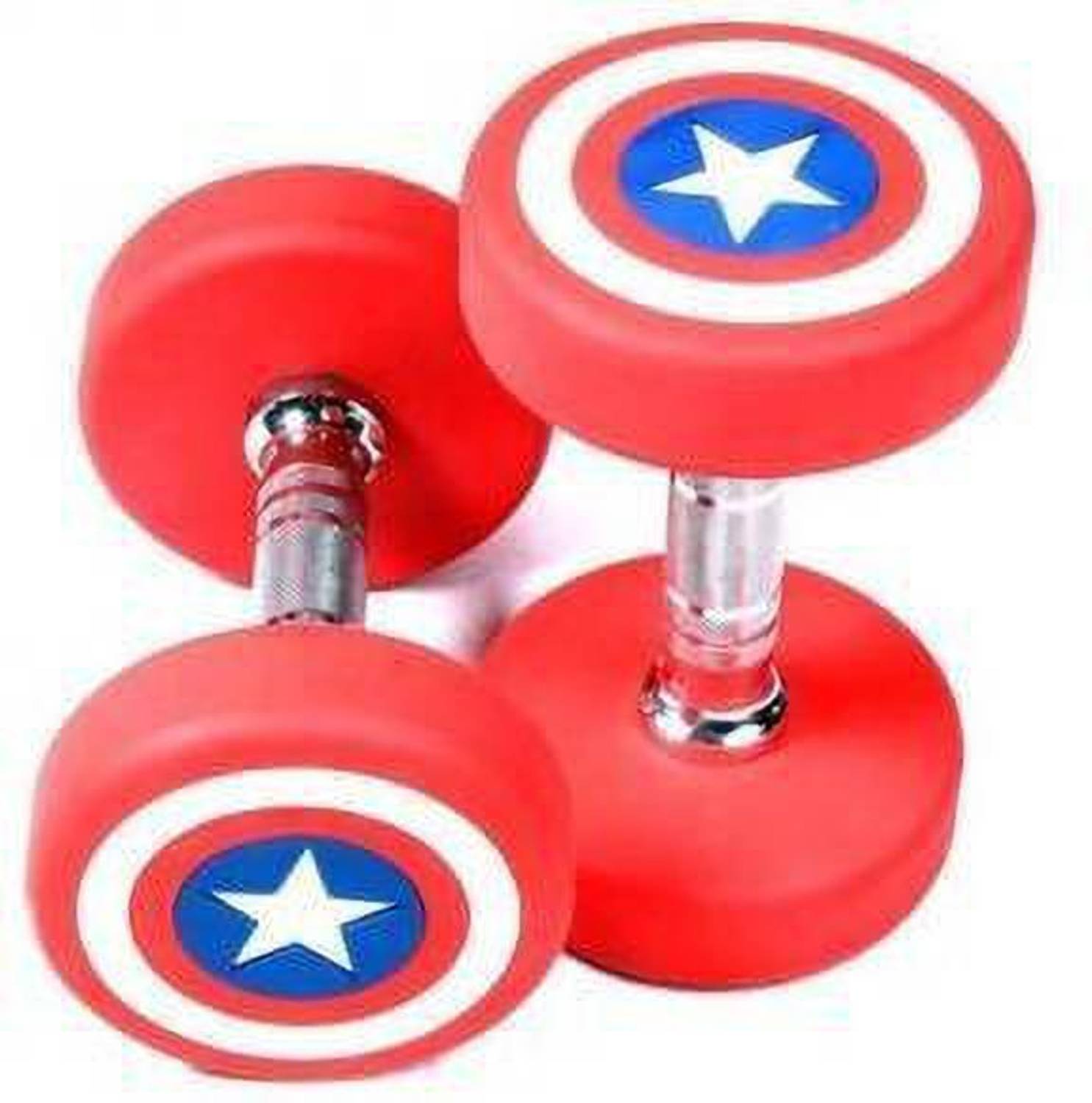 DTD Captain America 5 kg Dumbbell (Set of 2) Pack of 2 - Image 1
