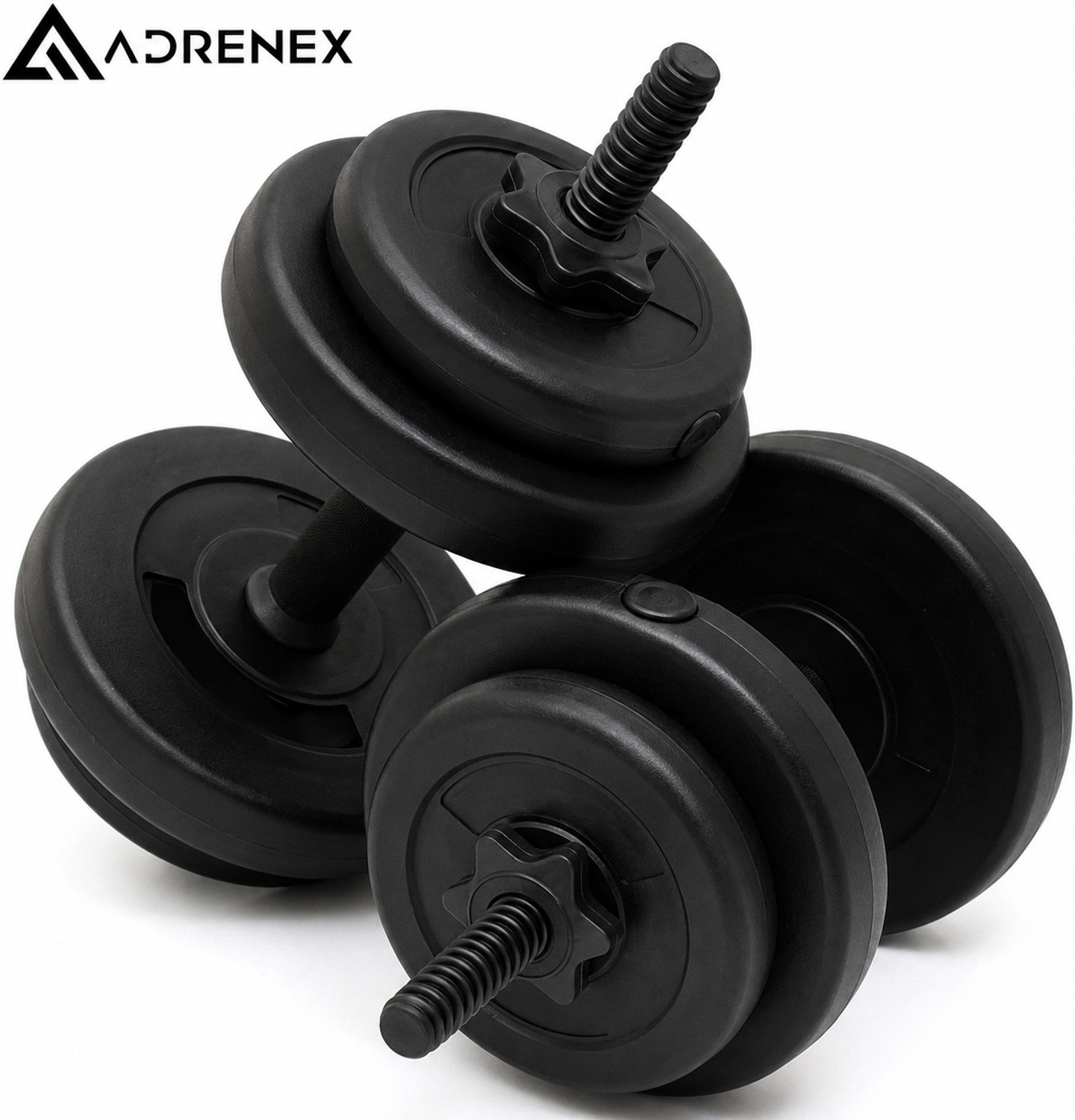 Image of Adrenex PVC8KGAdjustableDumbbells Set for Men&Women,FitnessKitFixed WeightDumbbell Fixed Weight Dumbbell