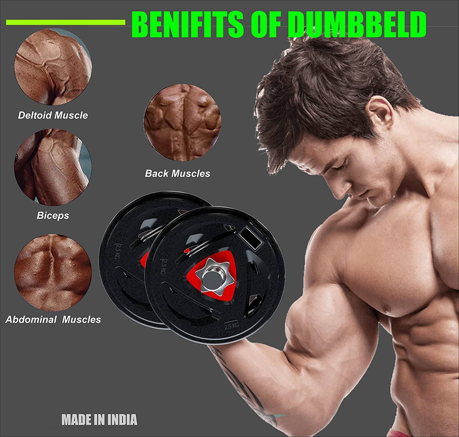 YMD 30 kg Home Gym Combo with 3FT Rod - Image 5