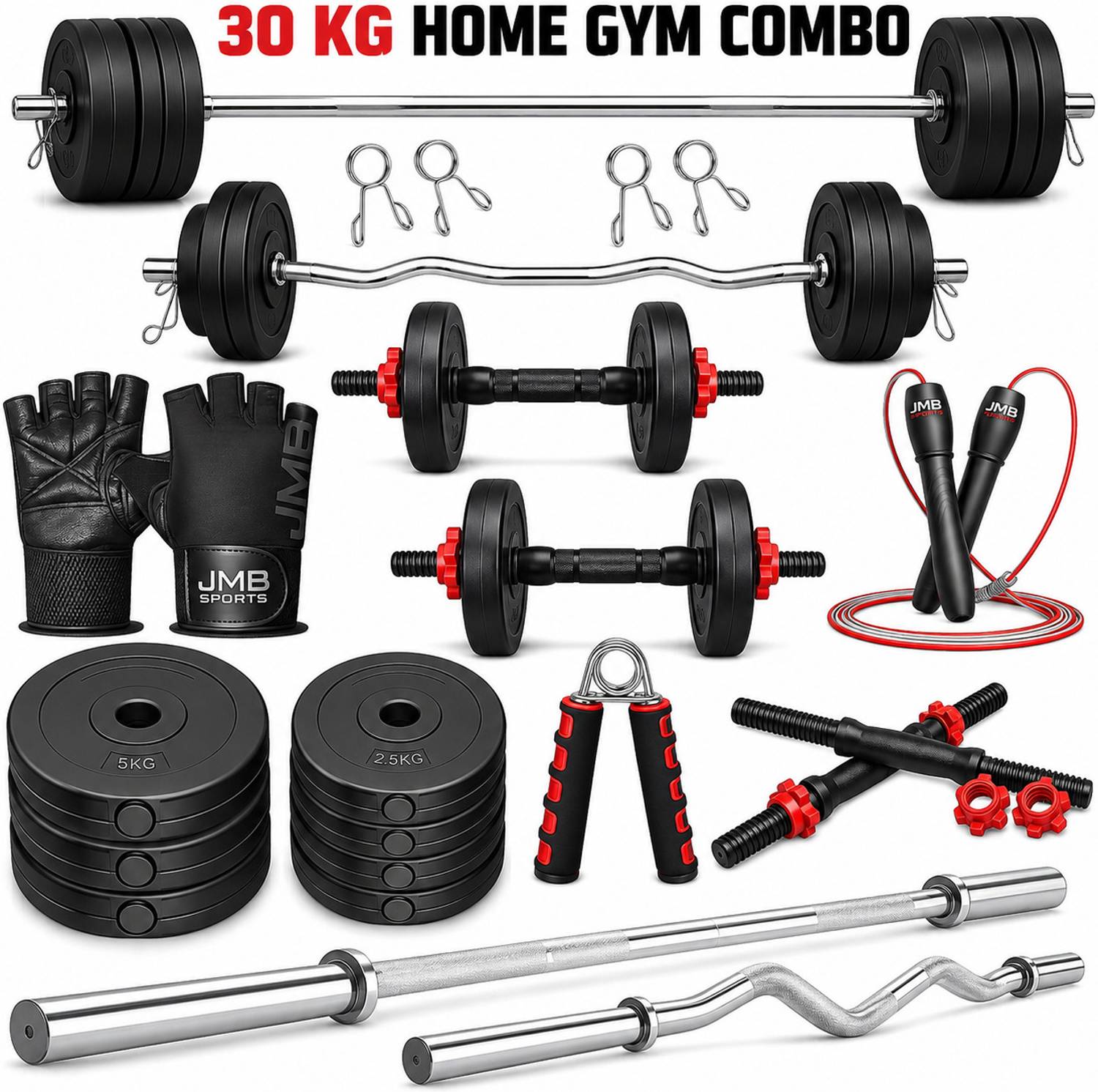 JMB 30KG Adjustable Dumbbell Set - Image 1