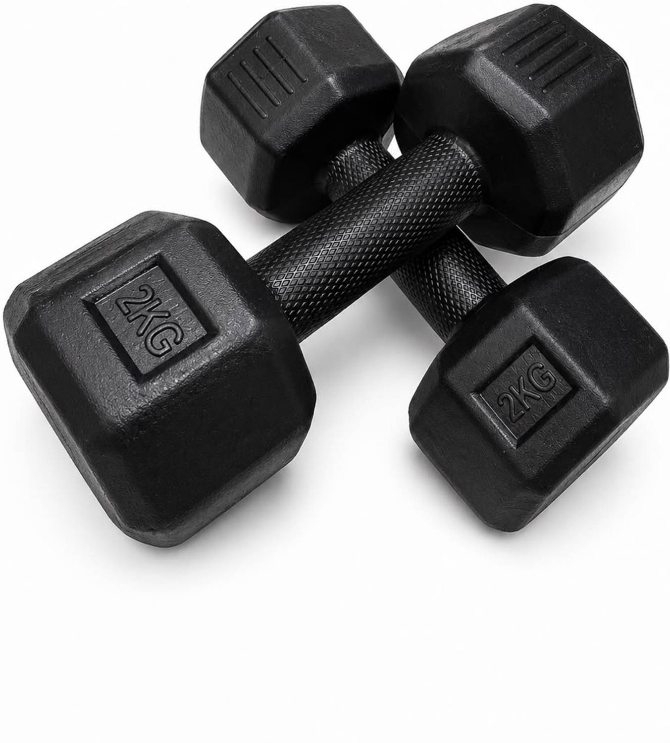 Khatusports 2 KG PVC Hex Dumbbell Pair - Image 3