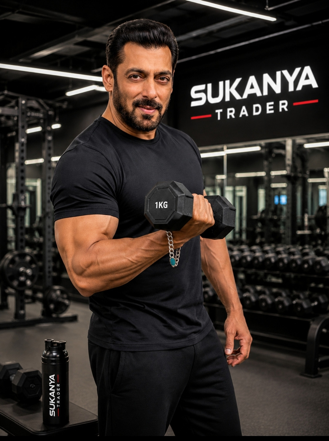 Image of SUKANYATRADERS 1KG DUMMBELS Fixed Weight Dumbbell