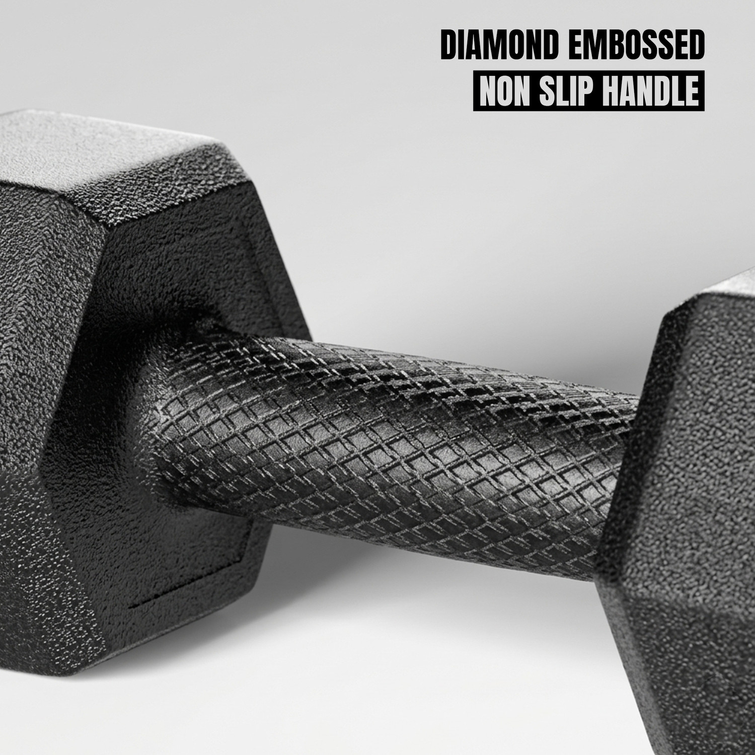 Image of CLOVERBYTE 3KG x 2 PVC HEX DUMBELL Fixed Weight Dumbbell
