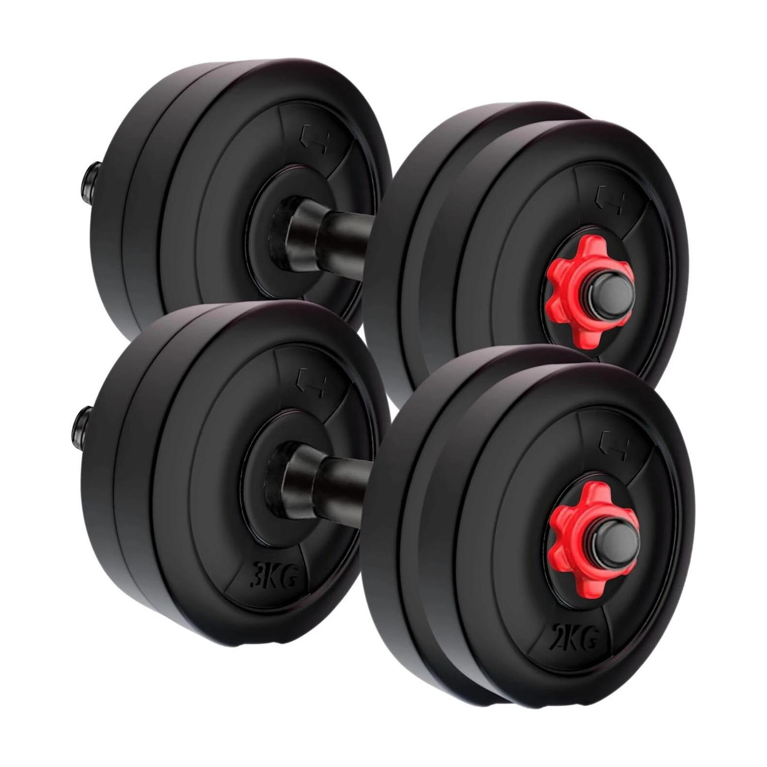 Image of STARX 20kg Dumbbells (Pair) - Heavy-Duty Free Weights for Home & Gym Training Adjustable Dumbbell