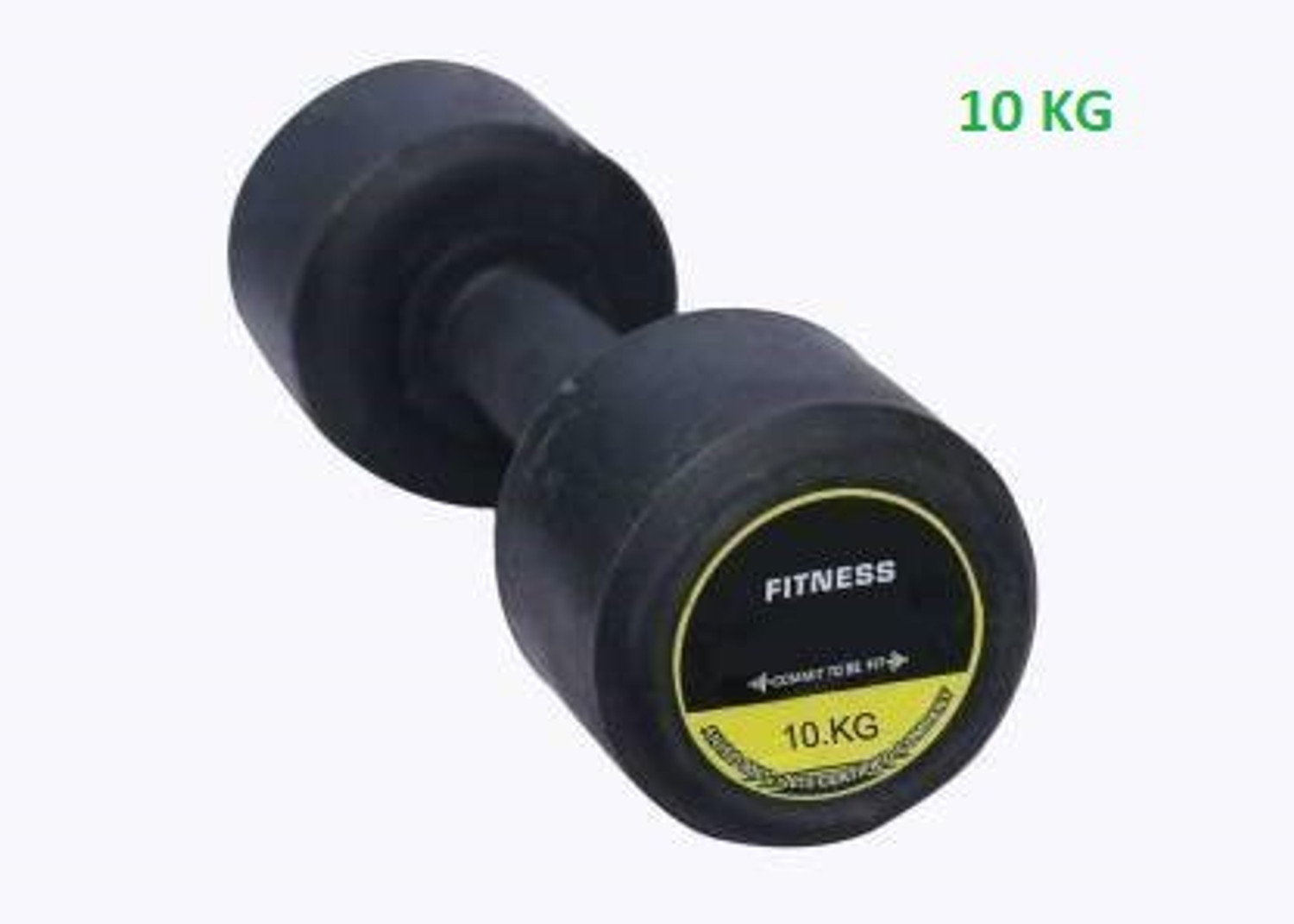 Image of Sports Era 10Kg X 1 Pc Premium EX Rubber Dumbbell Fixed Weight Dumbbell
