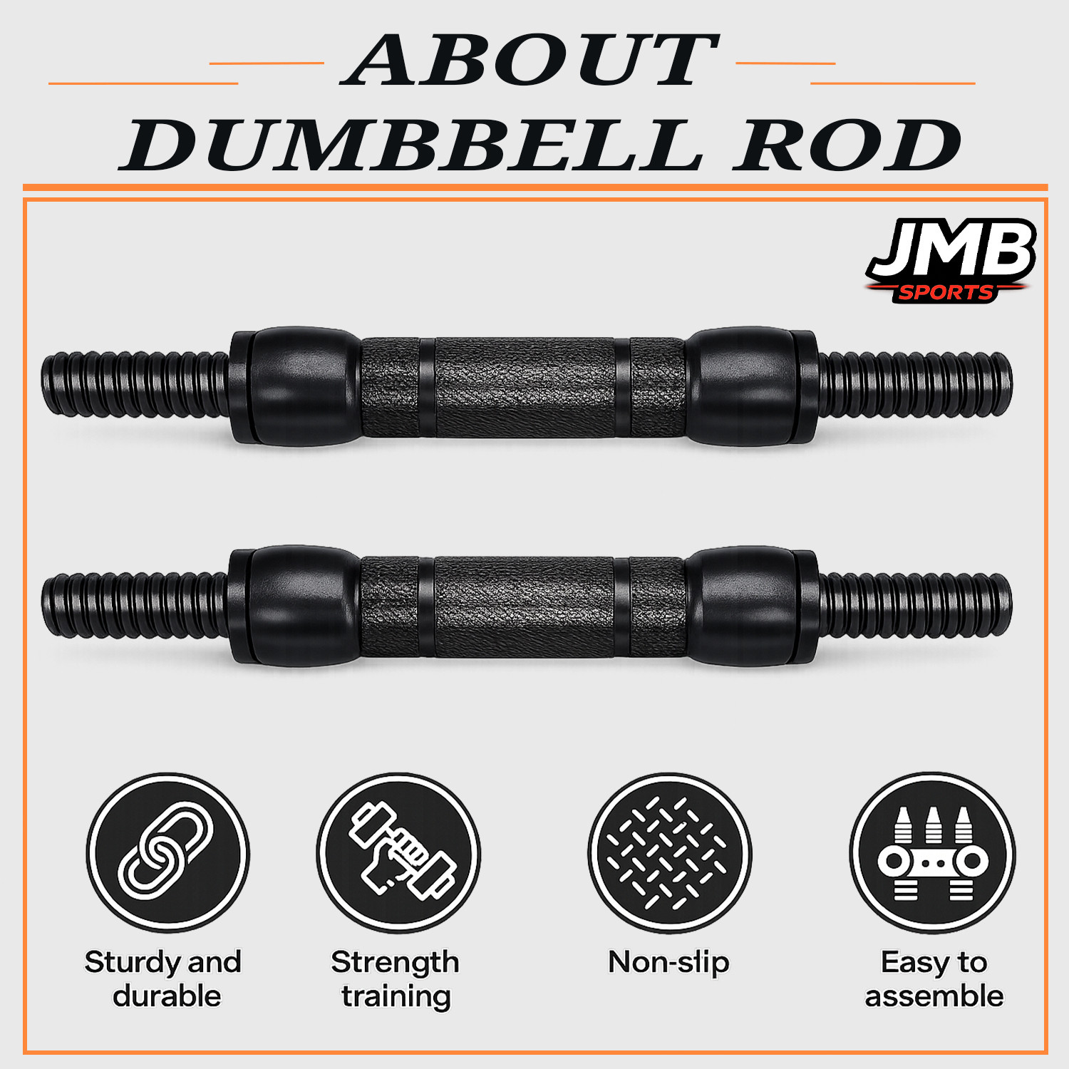 Image of JMB 30 kg FITNESS GYM KIT + 3Ft Straight ROD & FITNESS ACCESSORIES Fitness Accessory Kit Home Gym Combo