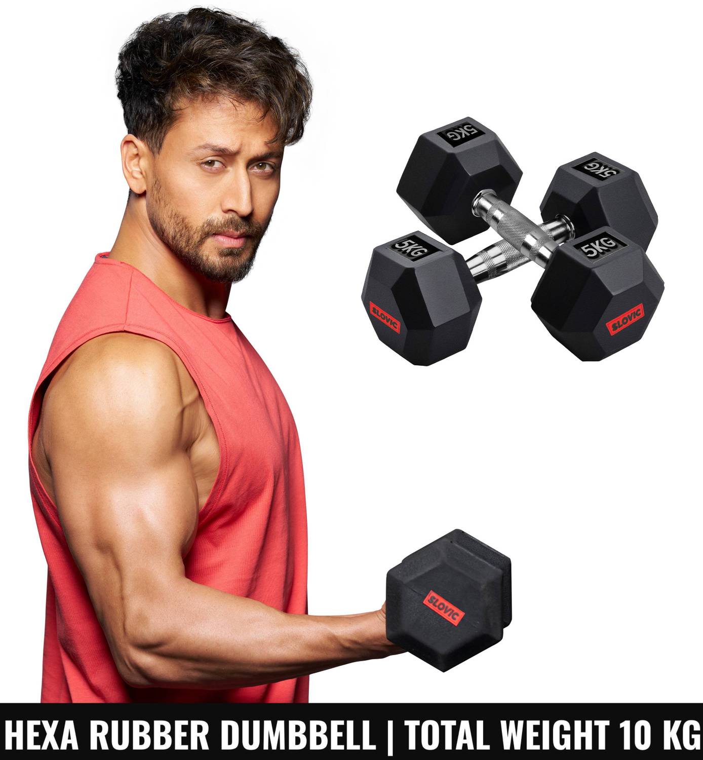 SLOVIC 5kg Dumbbell Set of 2 Pack of 2 - Image 1
