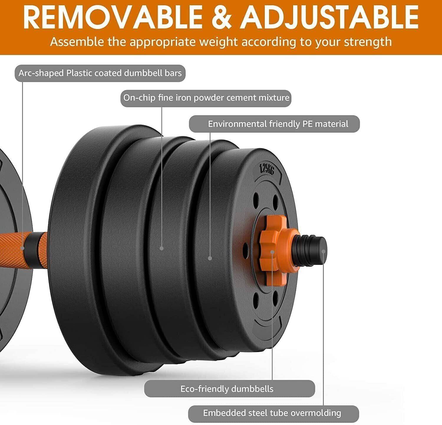 FitFreaks 2.275 kg 10KG Adjustable PVC Home Gym Combo - Image 3