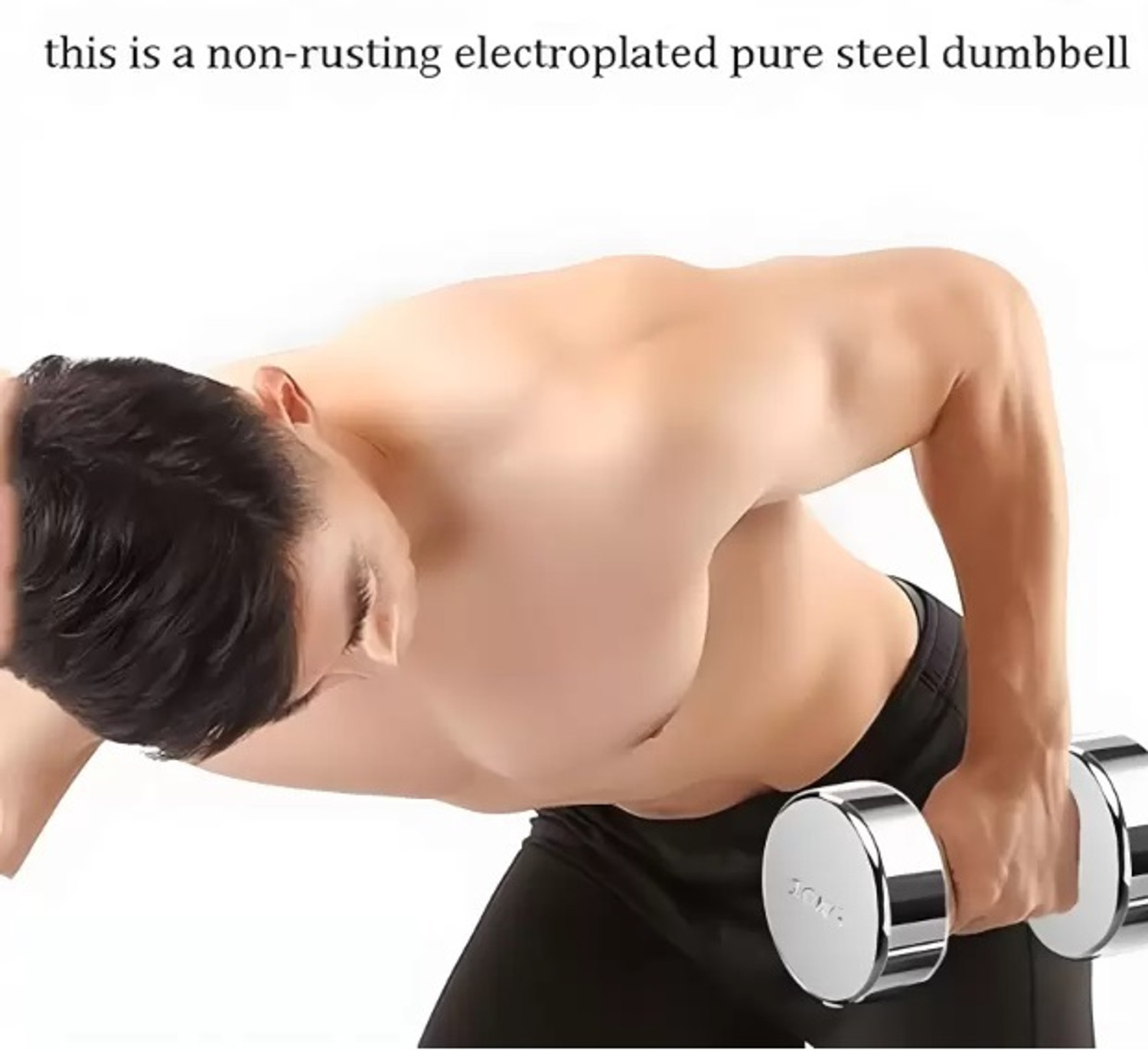 Image of Sports Era Steel Dumbbells (7.5 kg X 2) 15 kg Set, Fitness Heavy Duty Solid Adjustable Dumbbell