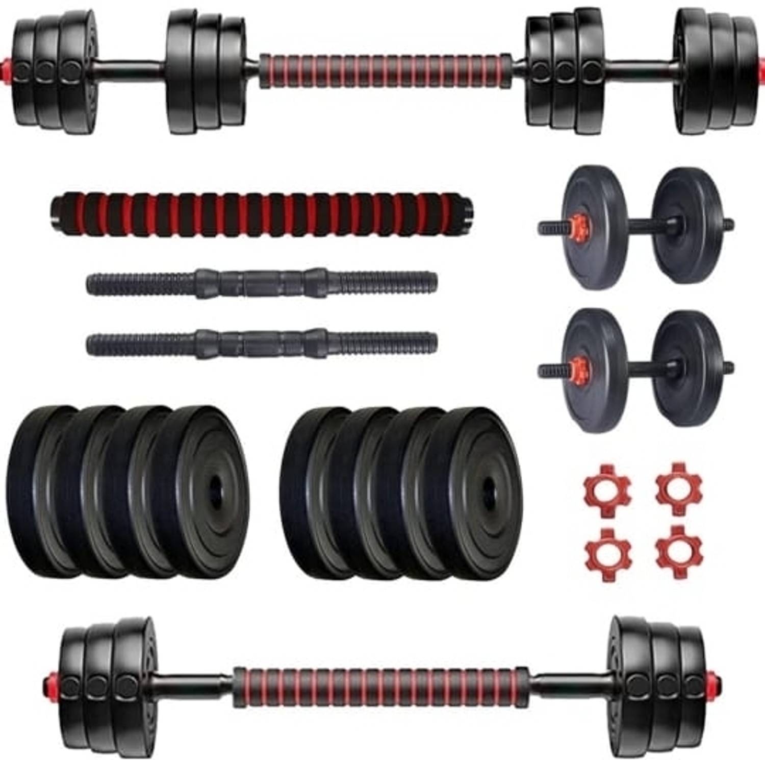 GEETAFITNESS 3 in 1 8 kg Adjustable Dumbbell Set - Image 1