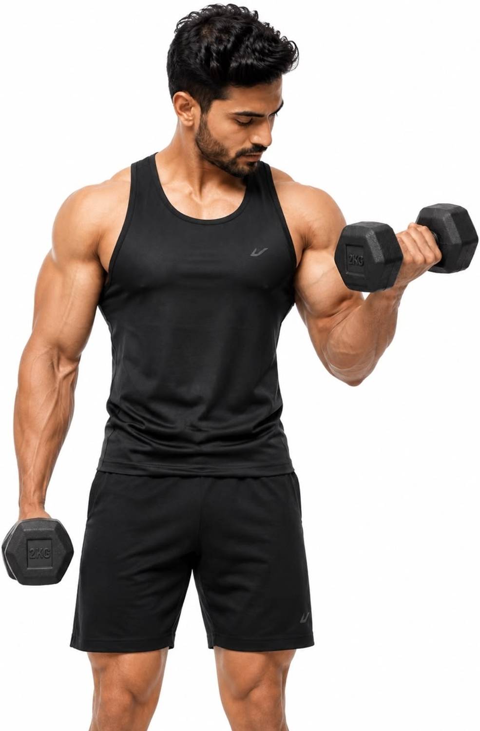 Khatusports 2 KG PVC Hex Dumbbell Pair - Image 4