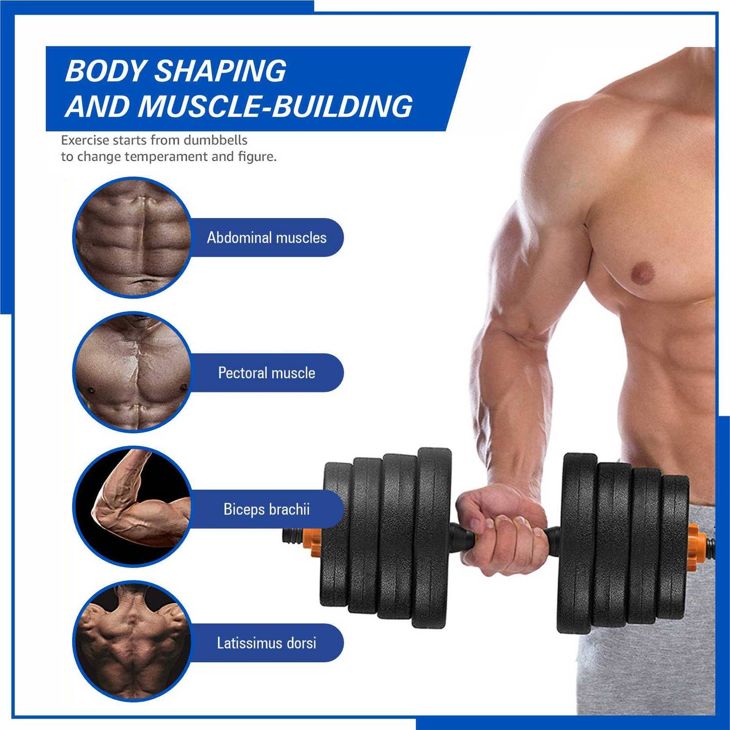 Adrenex 12 kg Adjustable Dumbbell Kit - Image 4