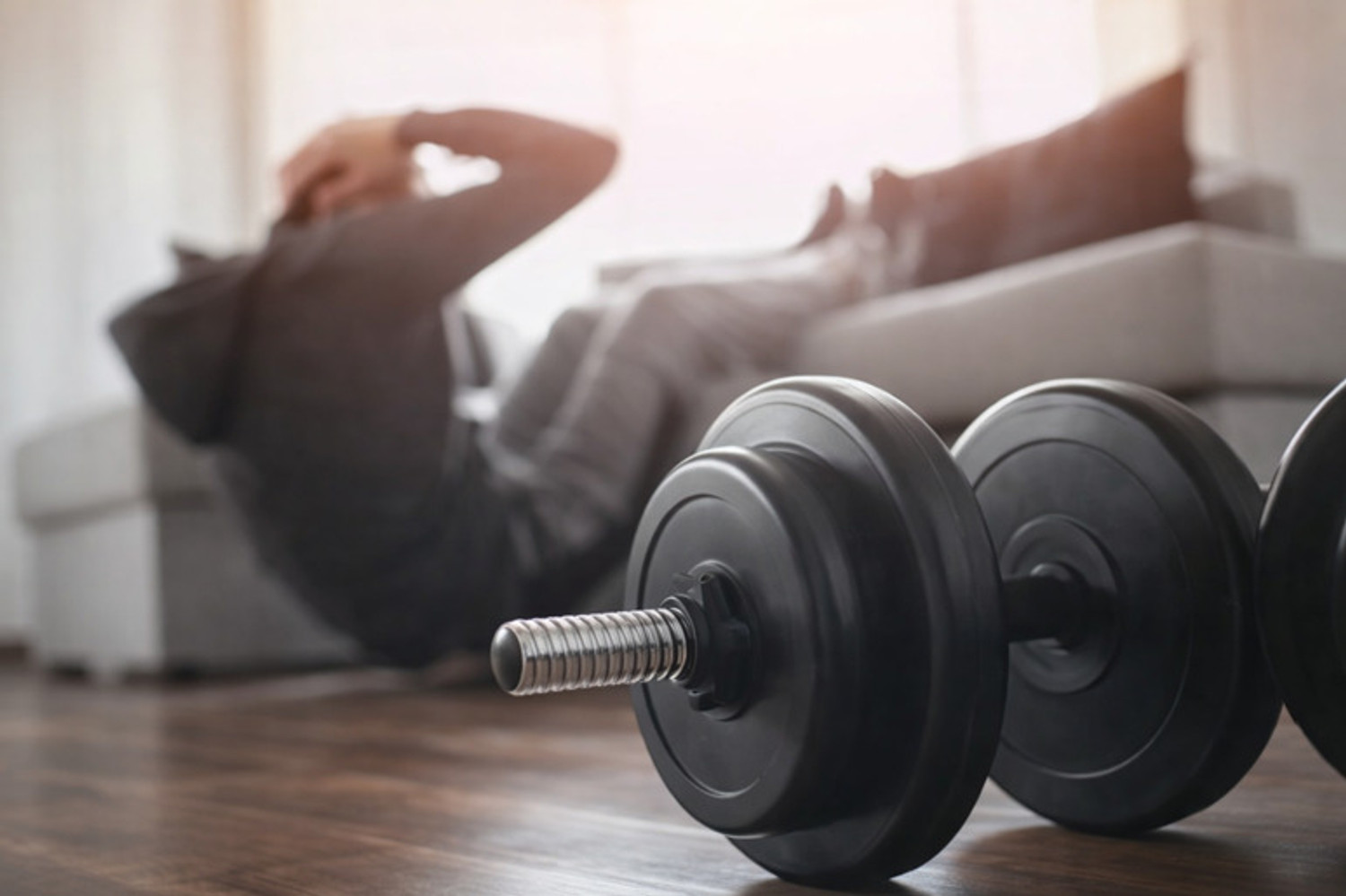 Image of DCS Pro FITNESS 20kg Home Dumbbell Set with 3ft BARBELL & Fitness Accessories Adjustable Dumbbell